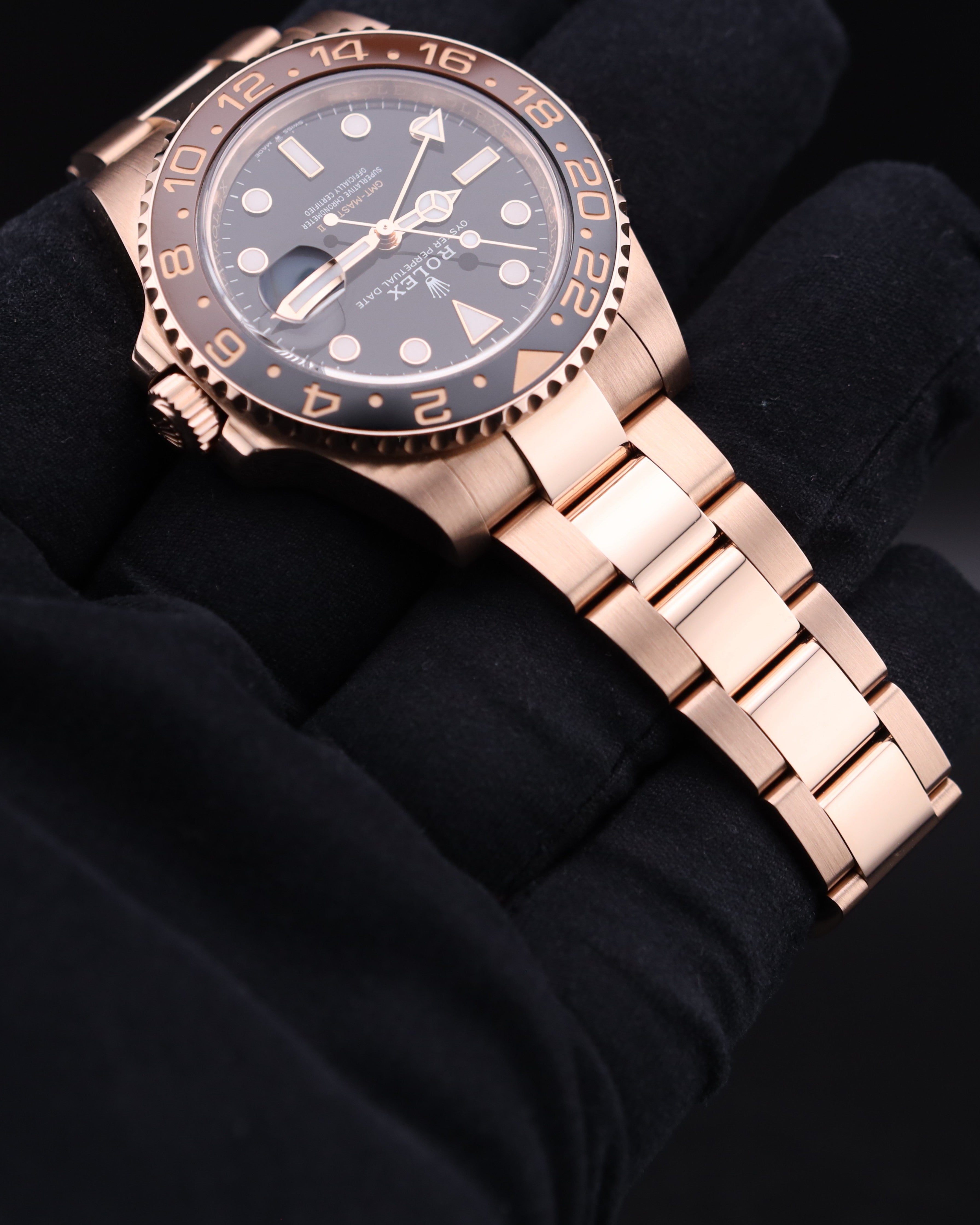 Rolex GMT-Master II Rootbeer All Rose Gold 126715CHNR