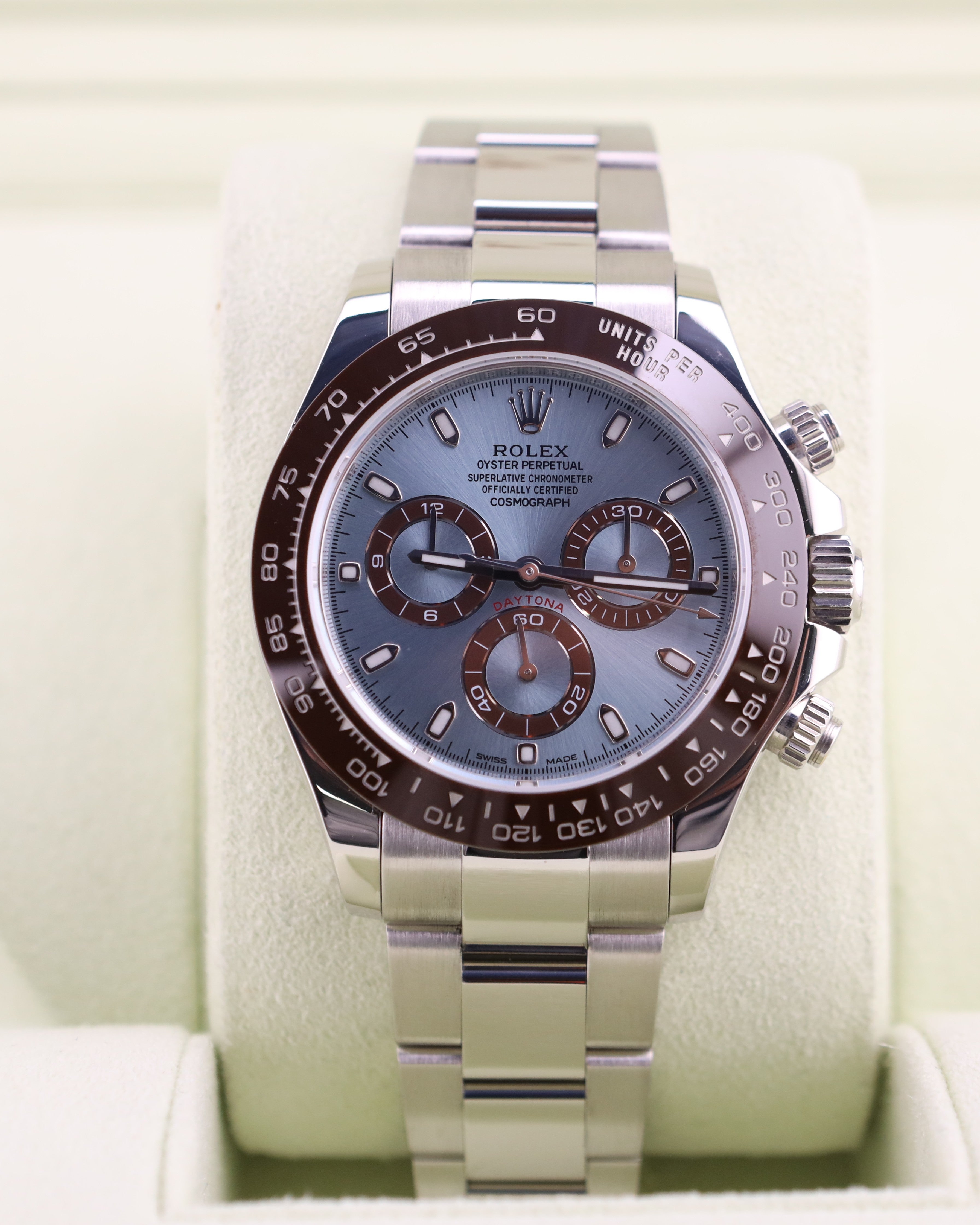 Rolex Daytona Platinum Ice Blue Platona 116506