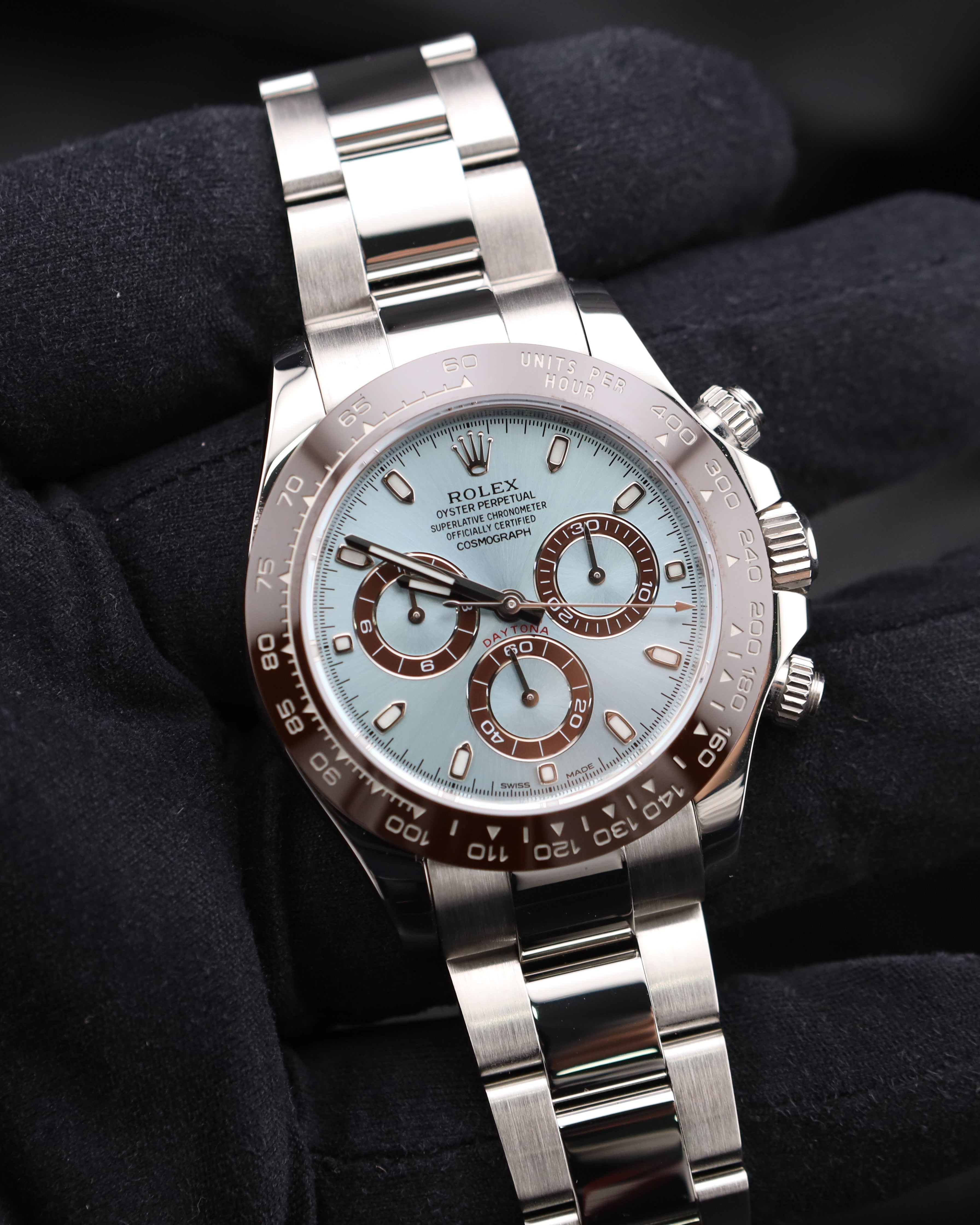 Rolex Daytona
Platinum Ice Blue Platona 116506 