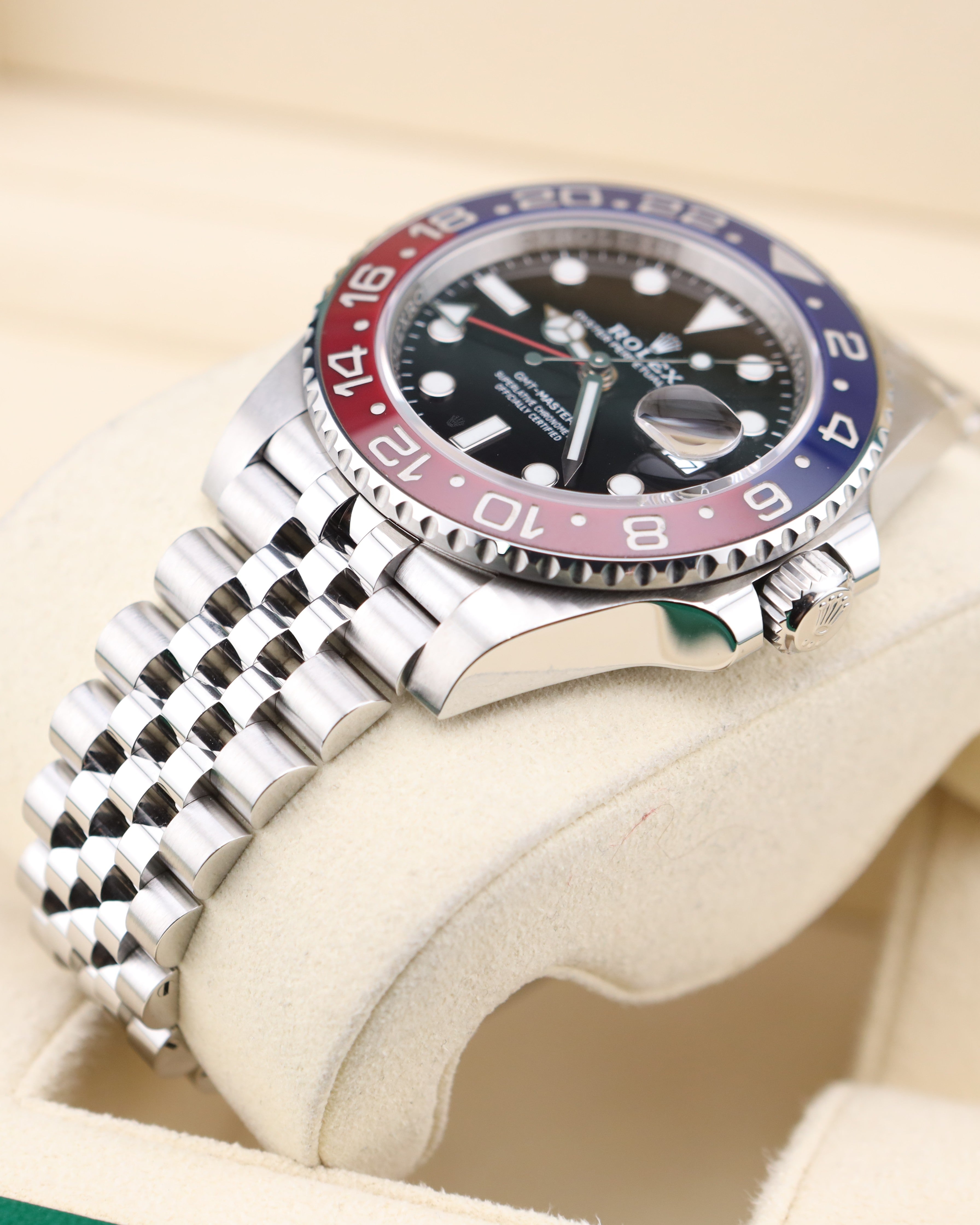 Rolex GMT-Master II Pepsi on Jubilee 126710BLRO - 2025