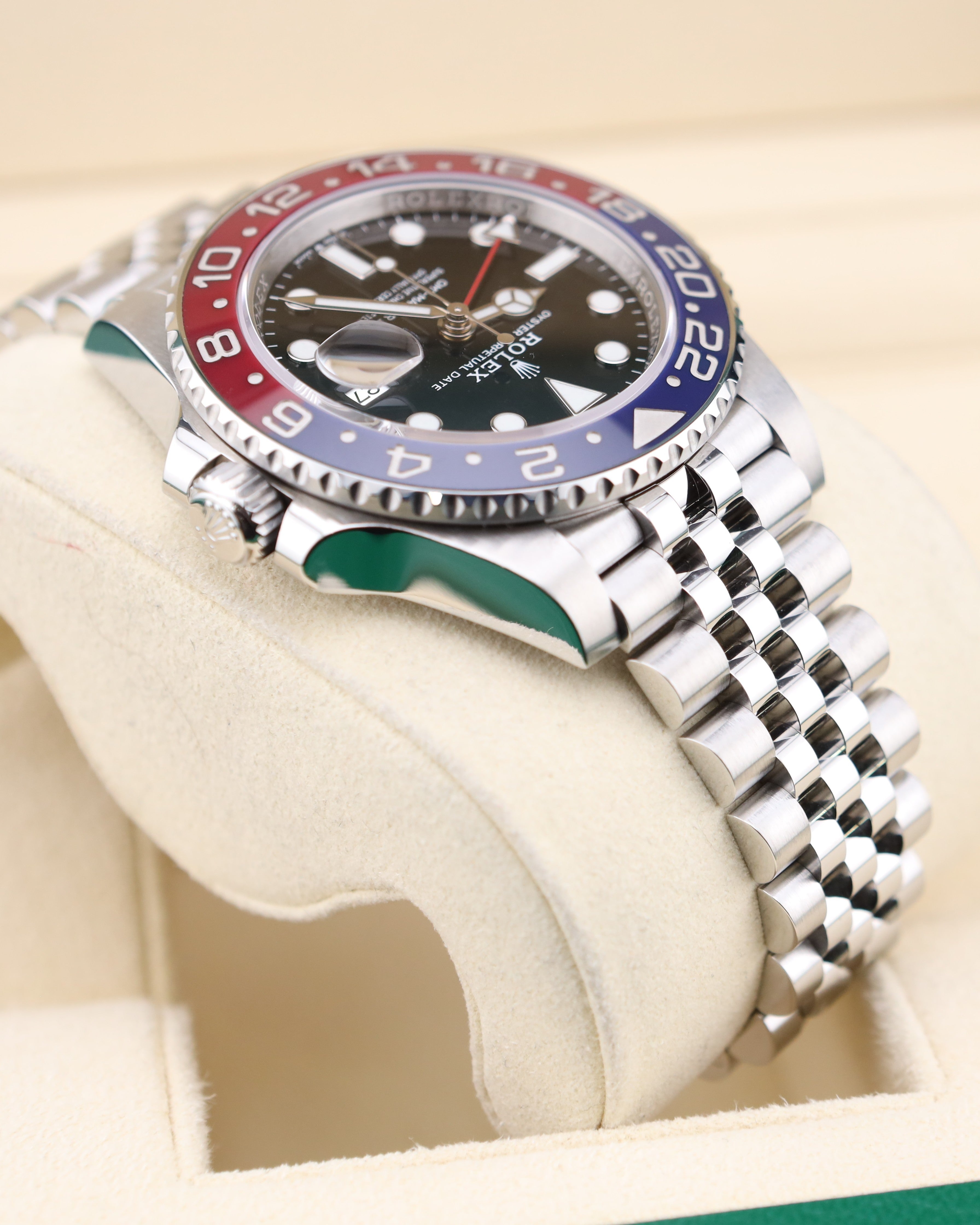 Rolex GMT-Master II Pepsi on Jubilee 126710BLRO - 2025