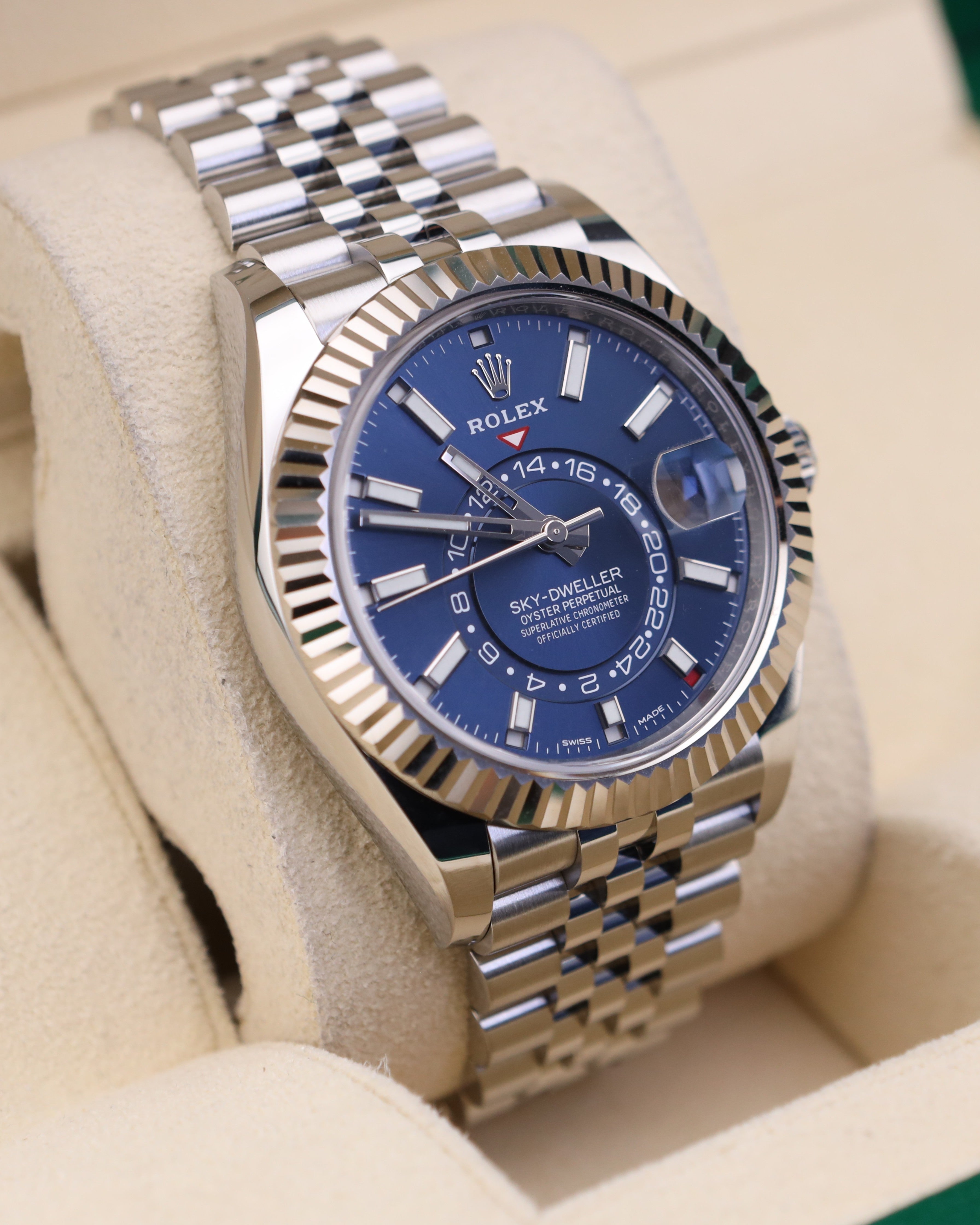 Rolex Sky-Dweller Blue Dial on Jubilee 326934