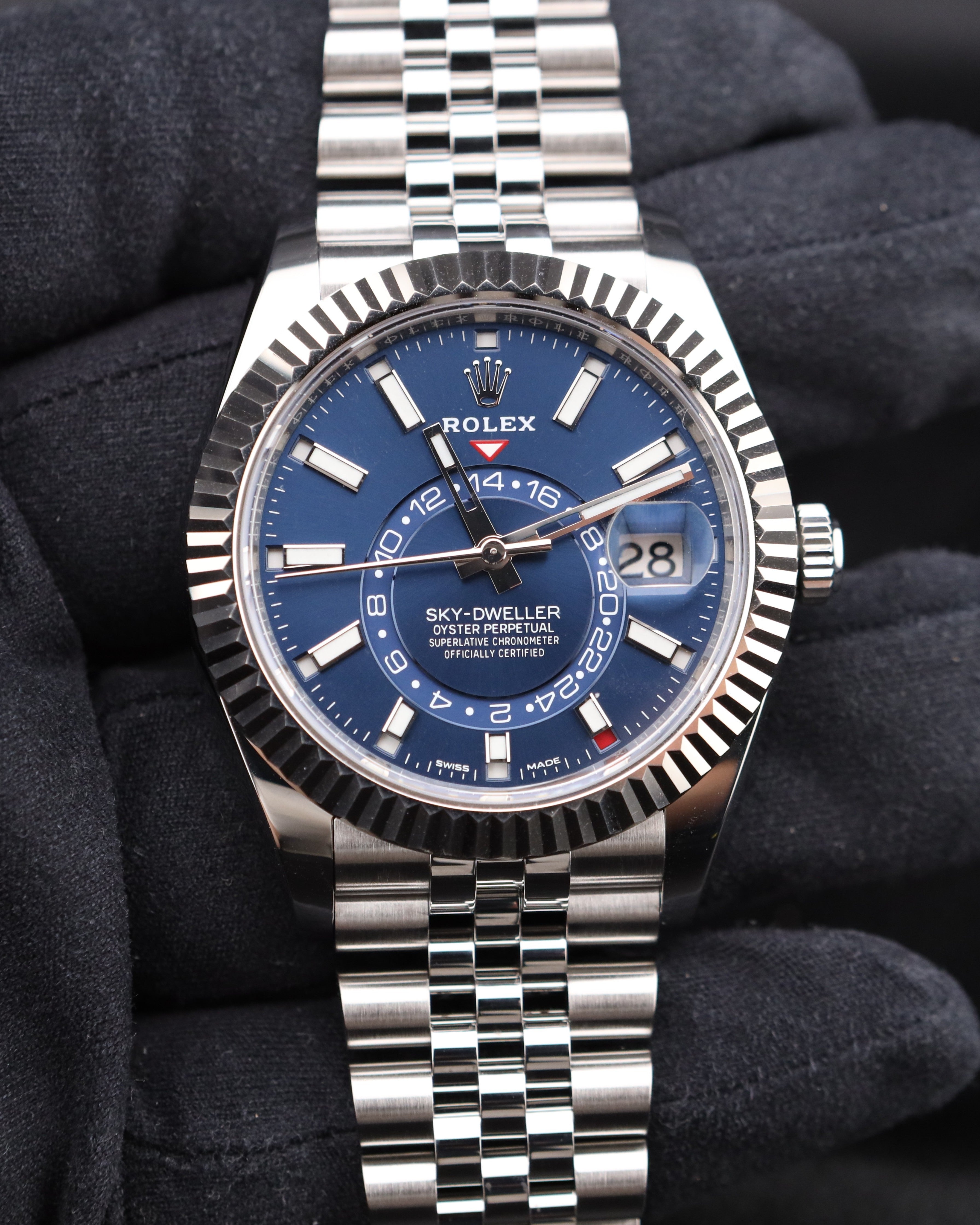 Rolex Sky-Dweller Blue Dial on Jubilee 326934