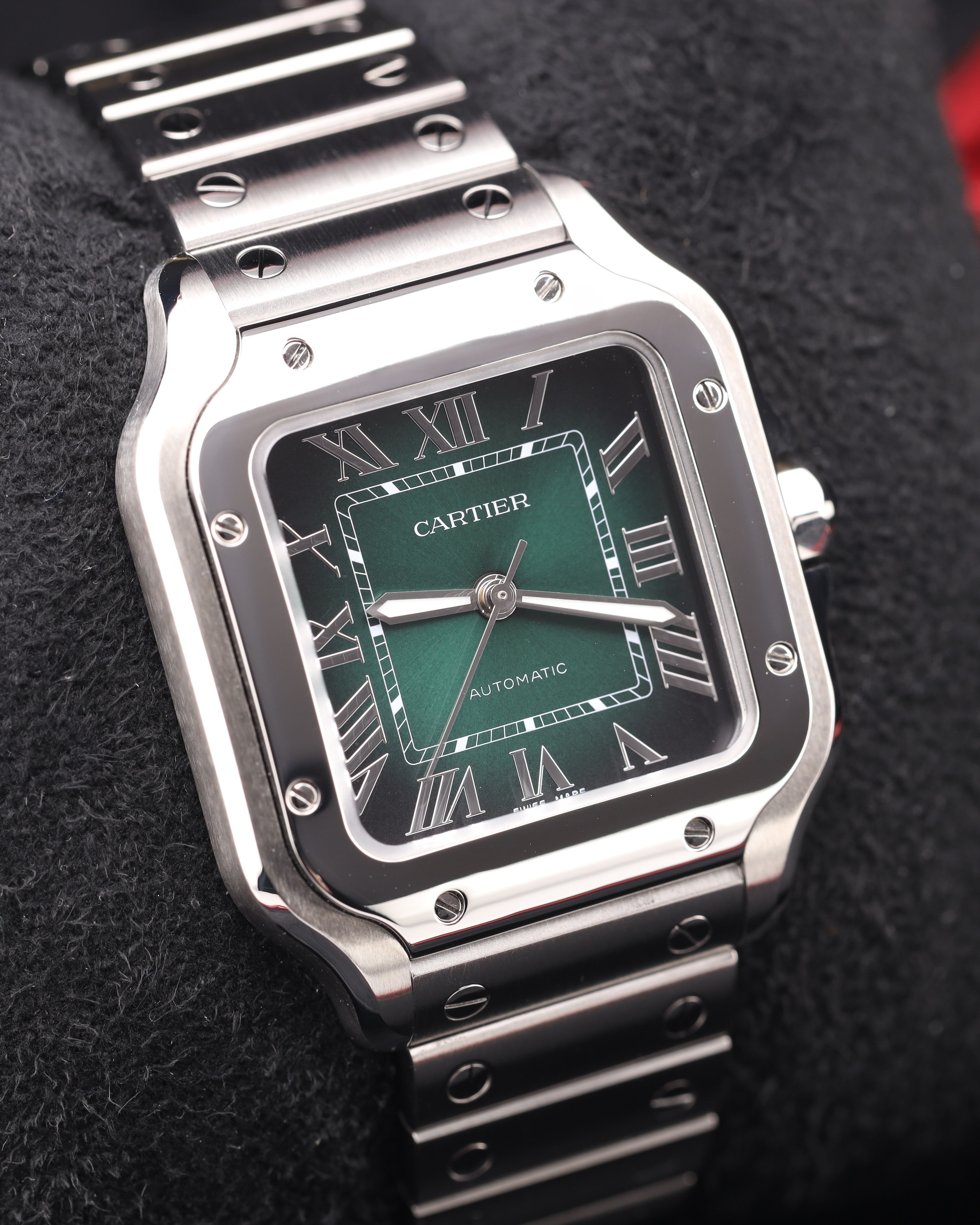 Cartier - Santos de Cartier - Green Dial Full Set 2025