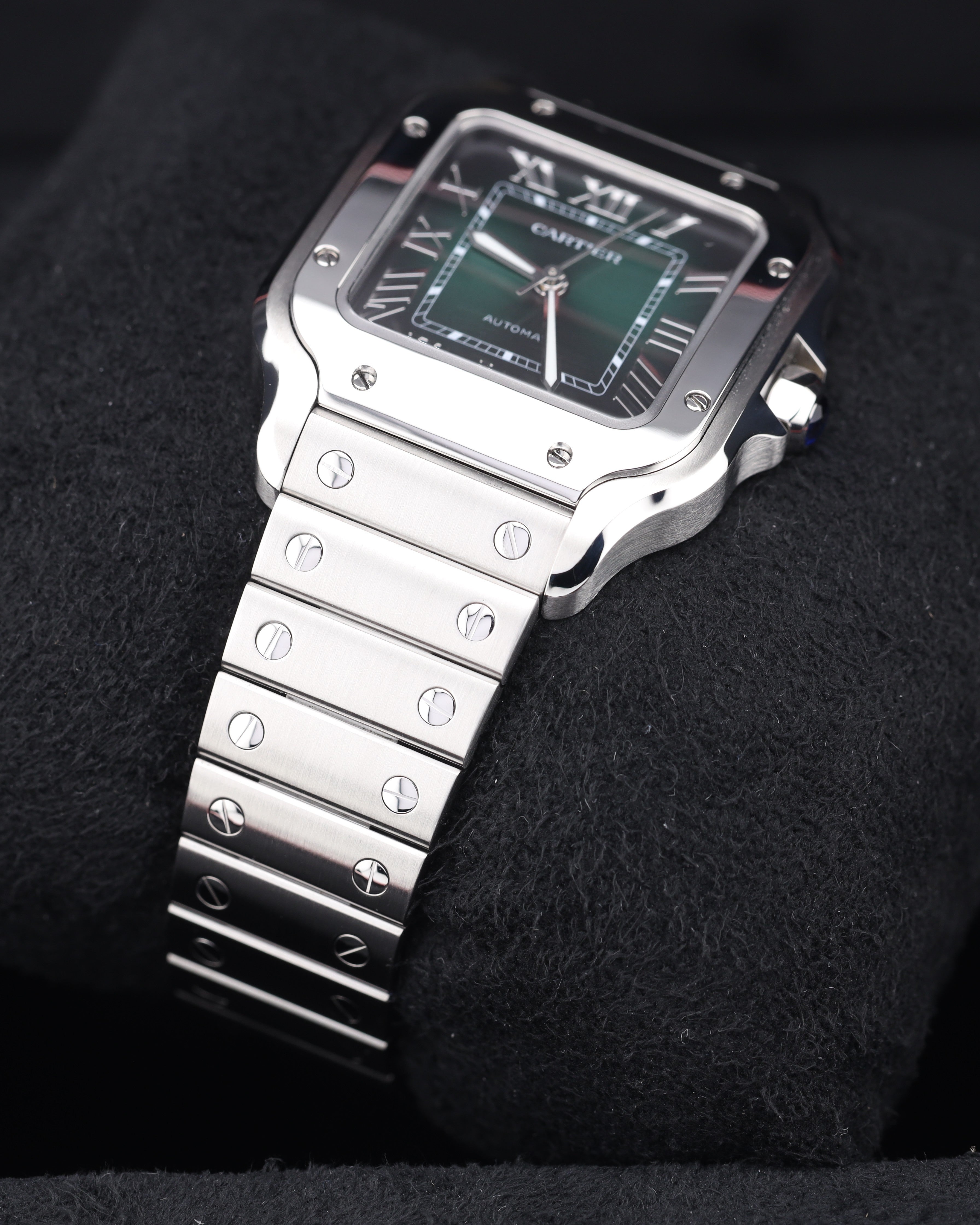Cartier - Santos de Cartier - Green Dial Full Set 2025