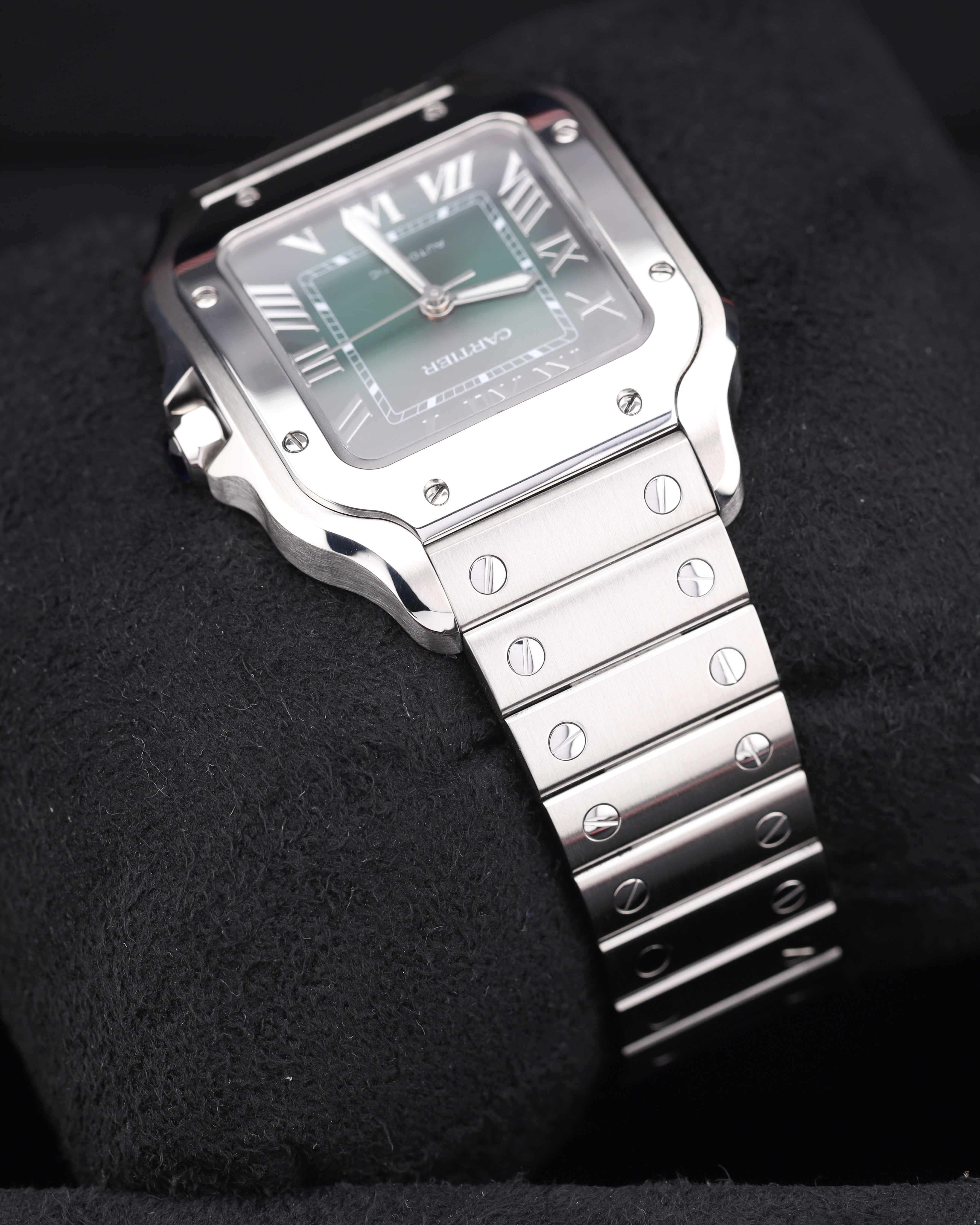 Cartier - Santos de Cartier - Green Dial Full Set 2025