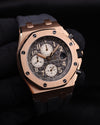 Audemars Piguet Royal Oak Offshore Chronograph Half Brick Rhoudium Dial Rose Gold 26470OR