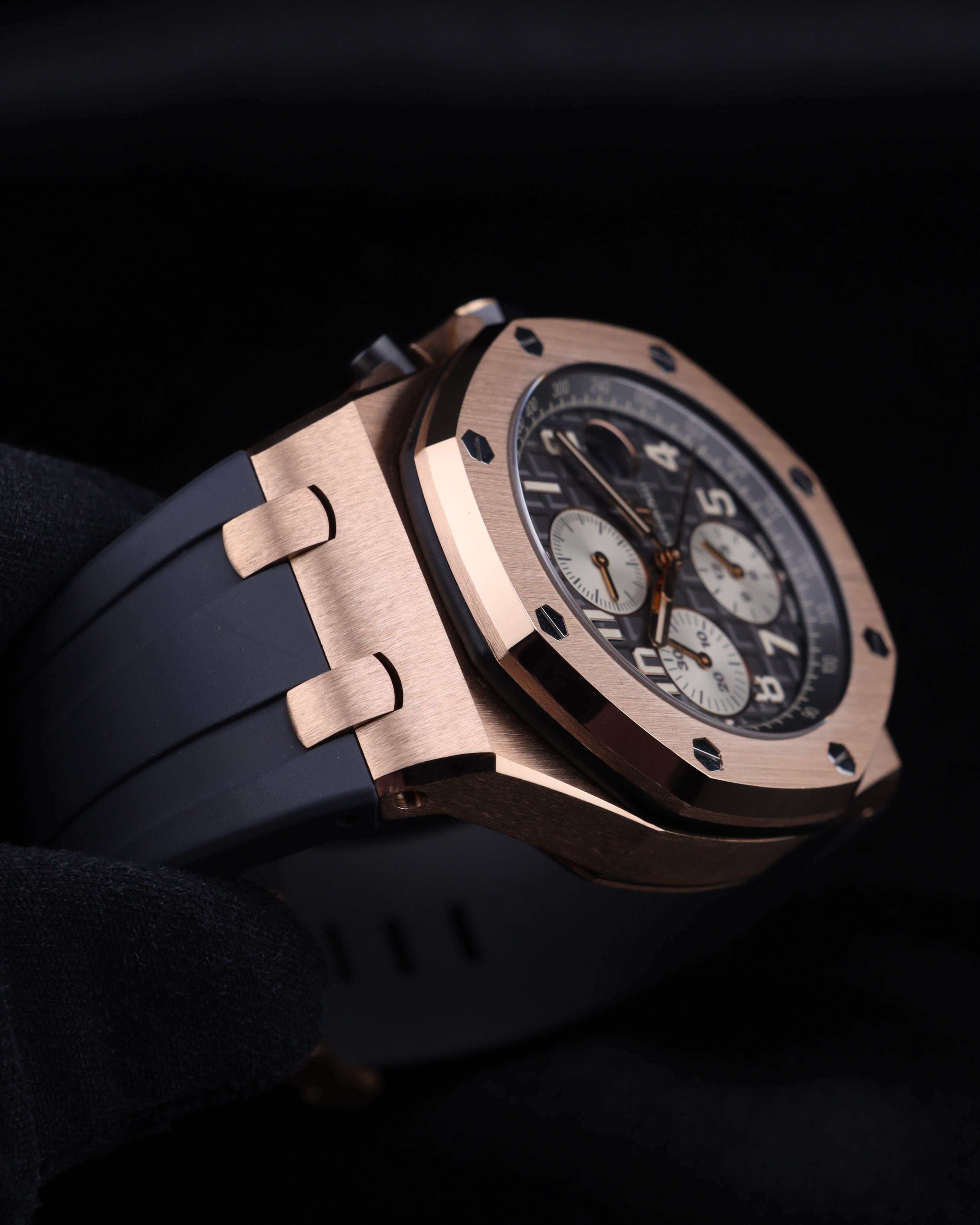 Audemars Piguet Royal Oak Offshore Chronograph Half Brick Rhoudium/Grey Dial Rose Gold 26470OR - 2018