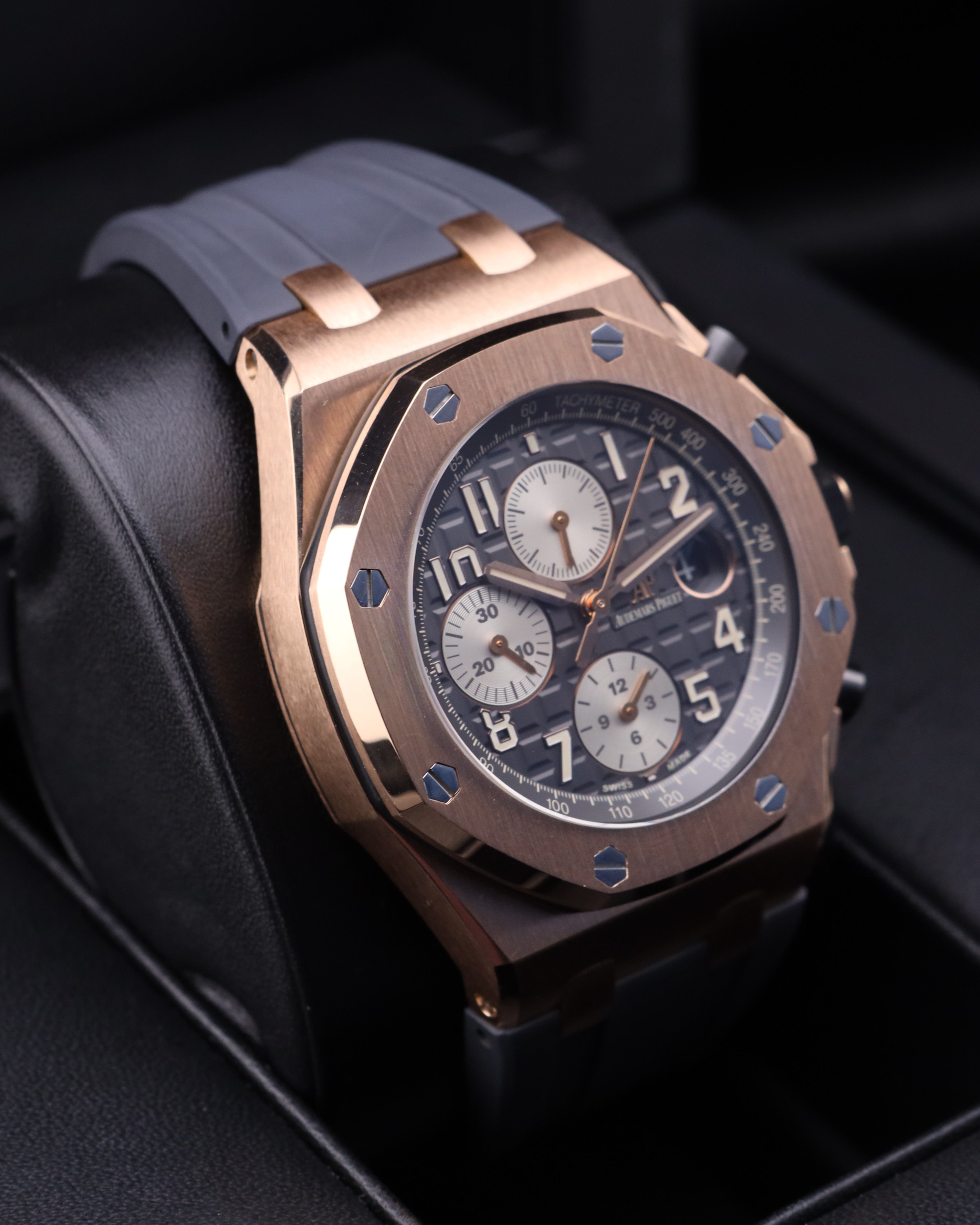 Audemars Piguet Royal Oak Offshore Chronograph Half Brick Rhoudium/Grey Dial Rose Gold 26470OR - 2018