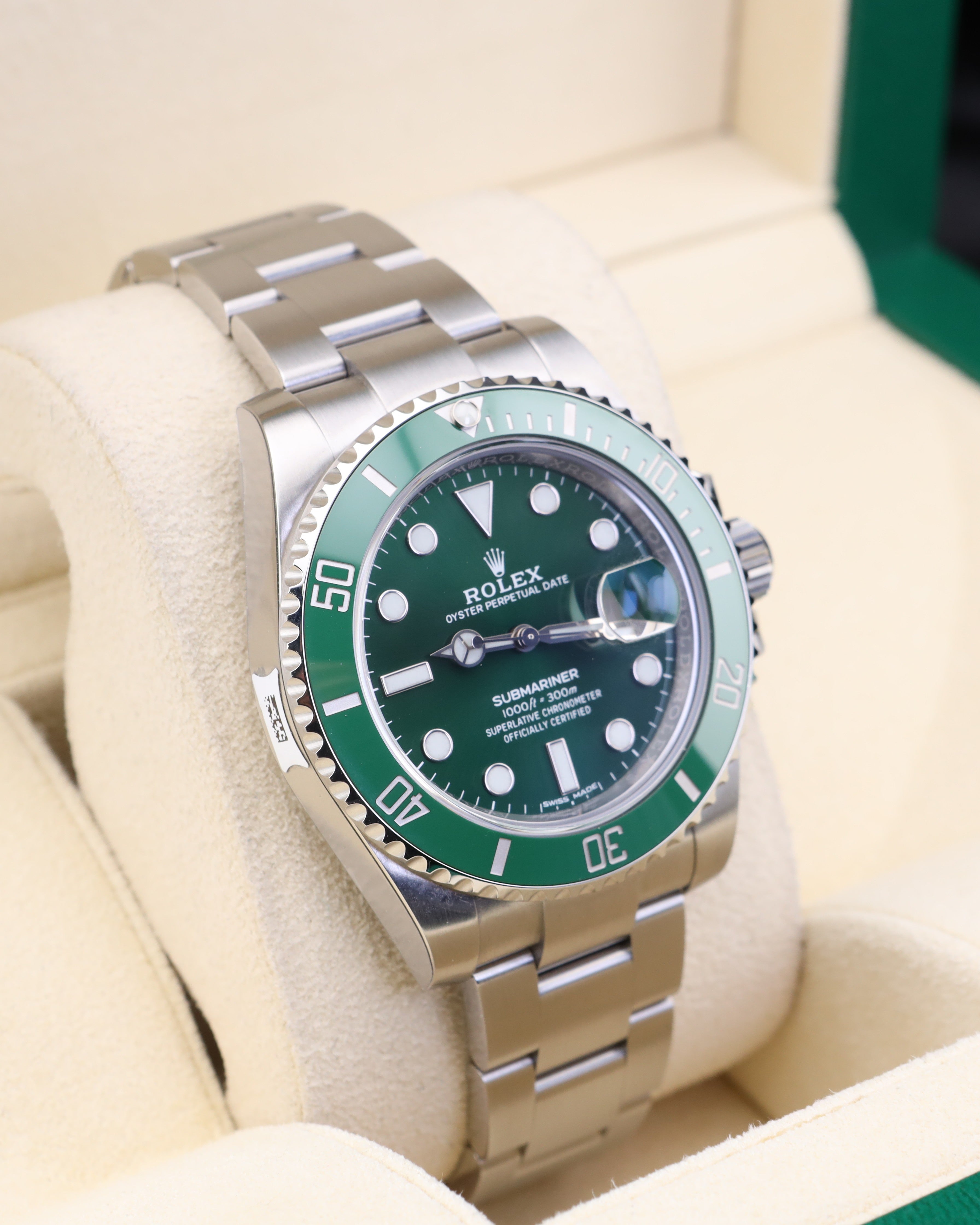 Rolex Submariner Date Hulk 116610LV - 2019 Factory Stickers