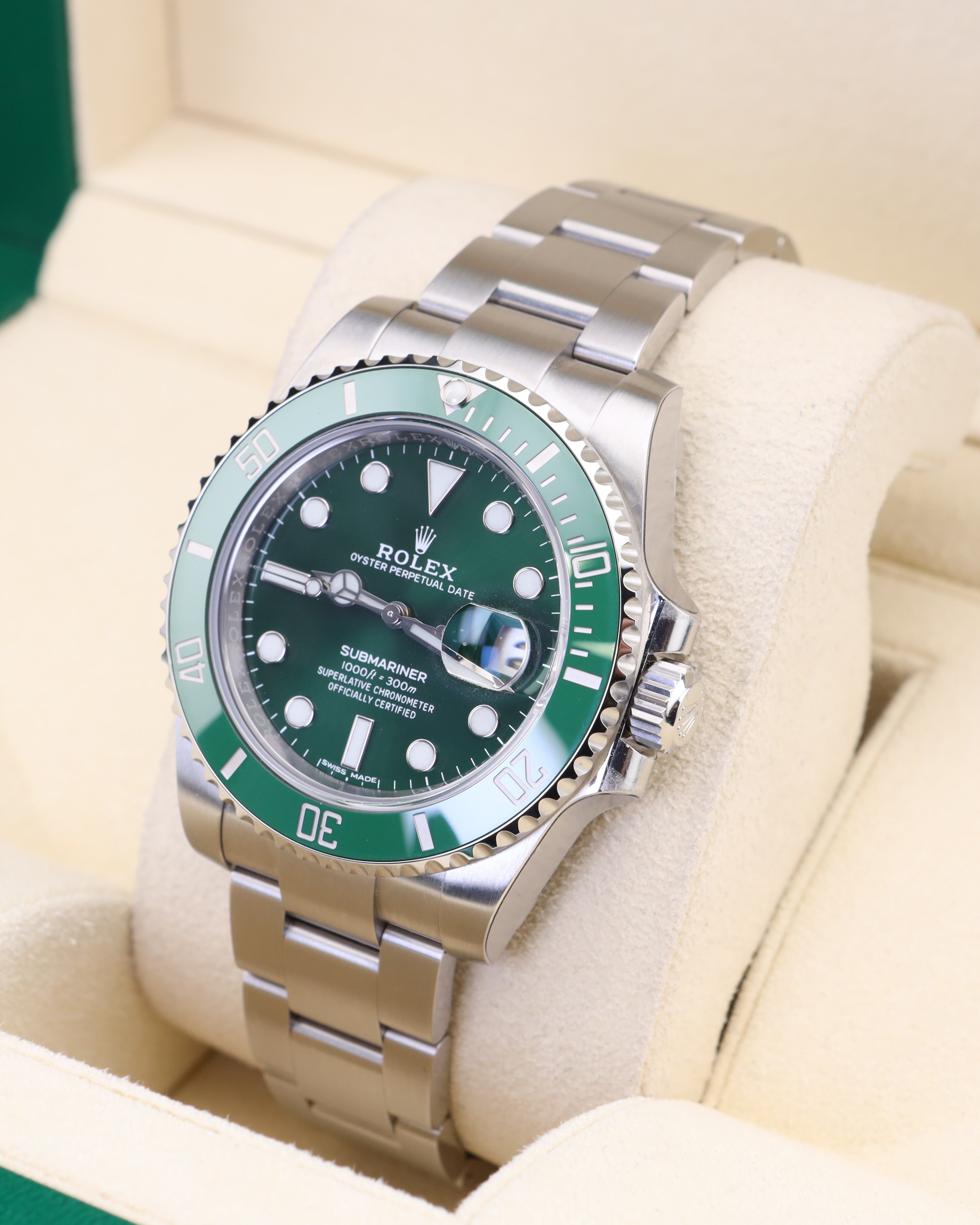 Rolex Submariner Date Hulk 116610LV - 2019 Factory Stickers
