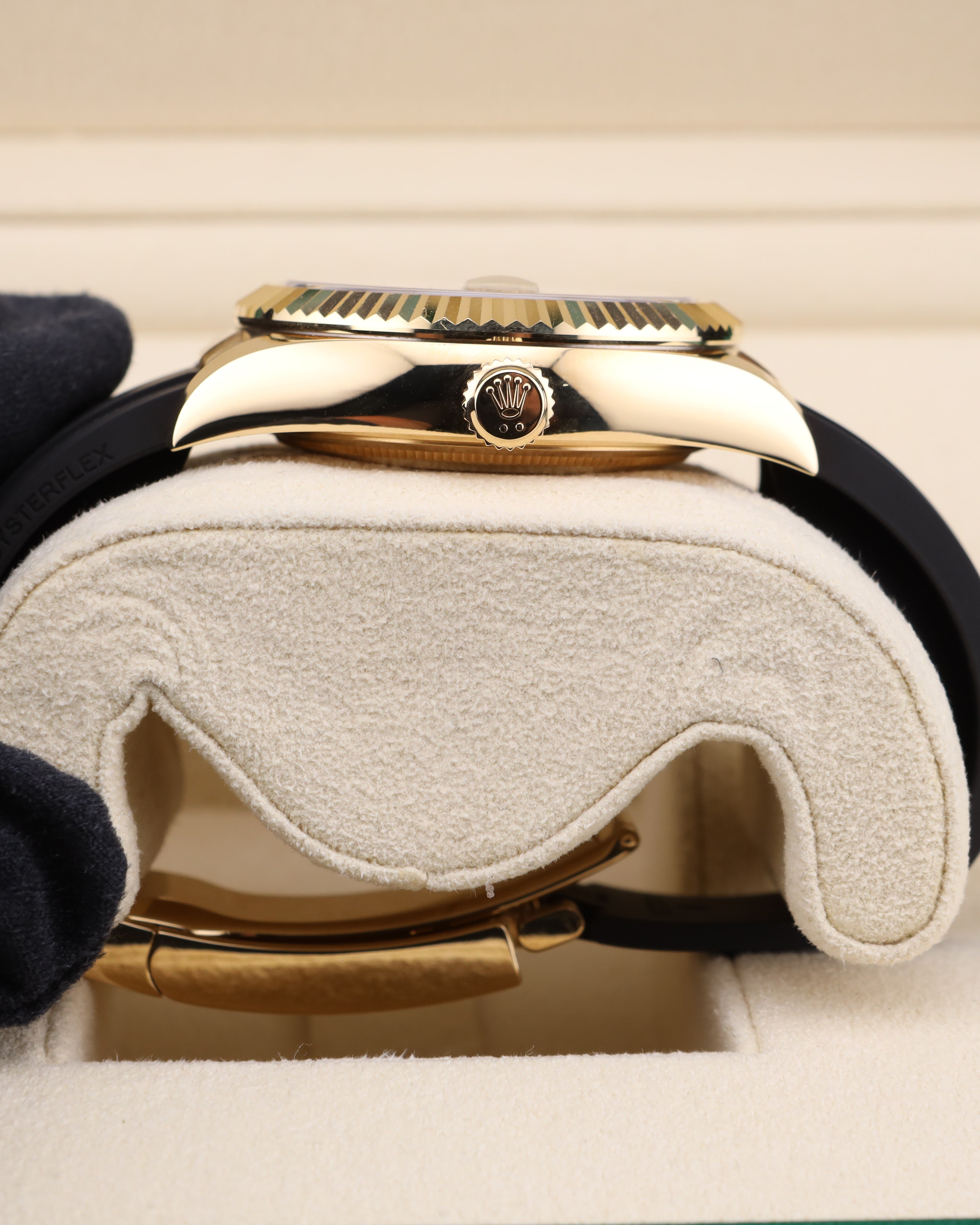 Rolex Sky-Dweller Champagne Dial Yellow Gold Oysterflex 326238 - 2021