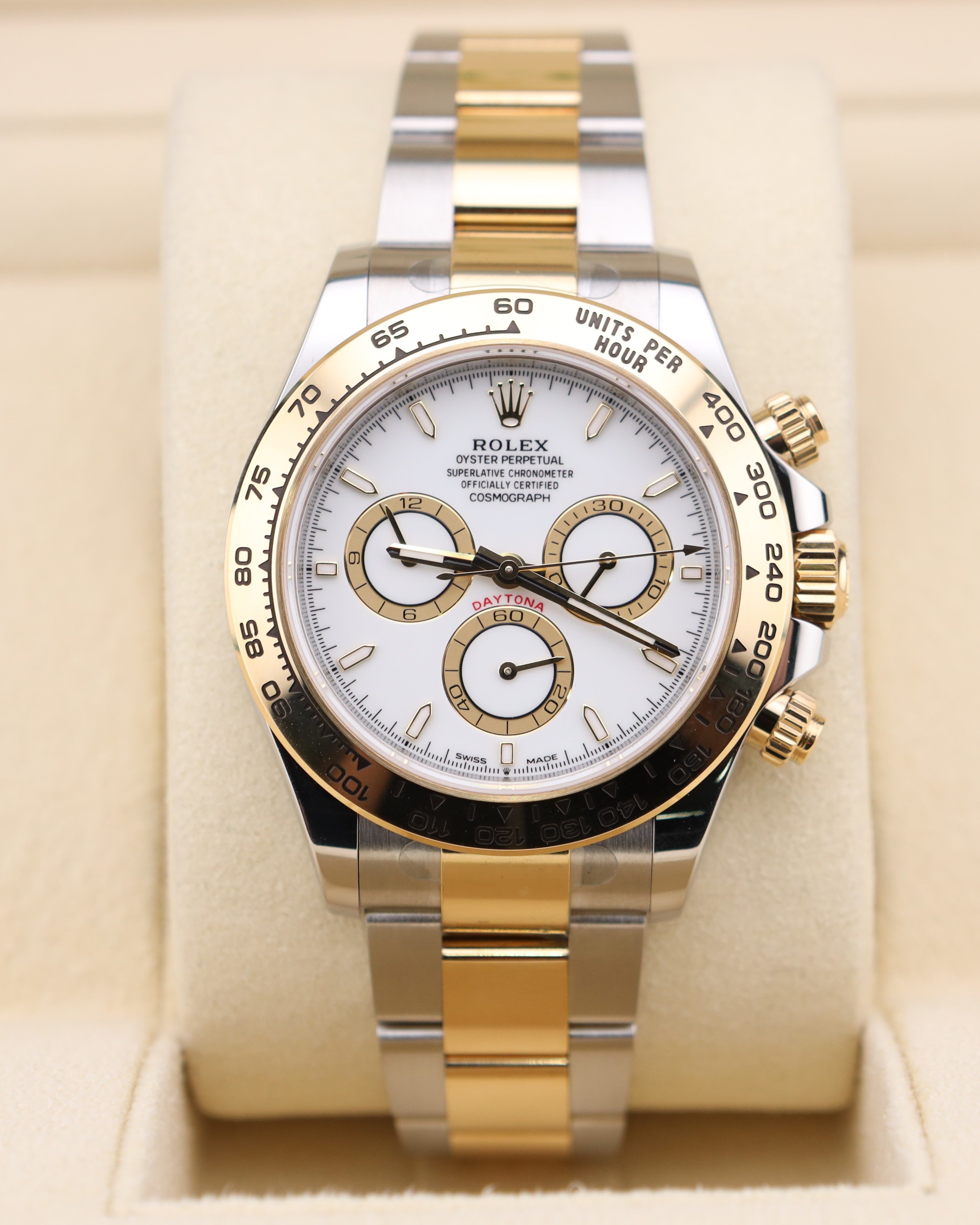 Rolex Daytona White Dial Two Tone on Oyster 126503 