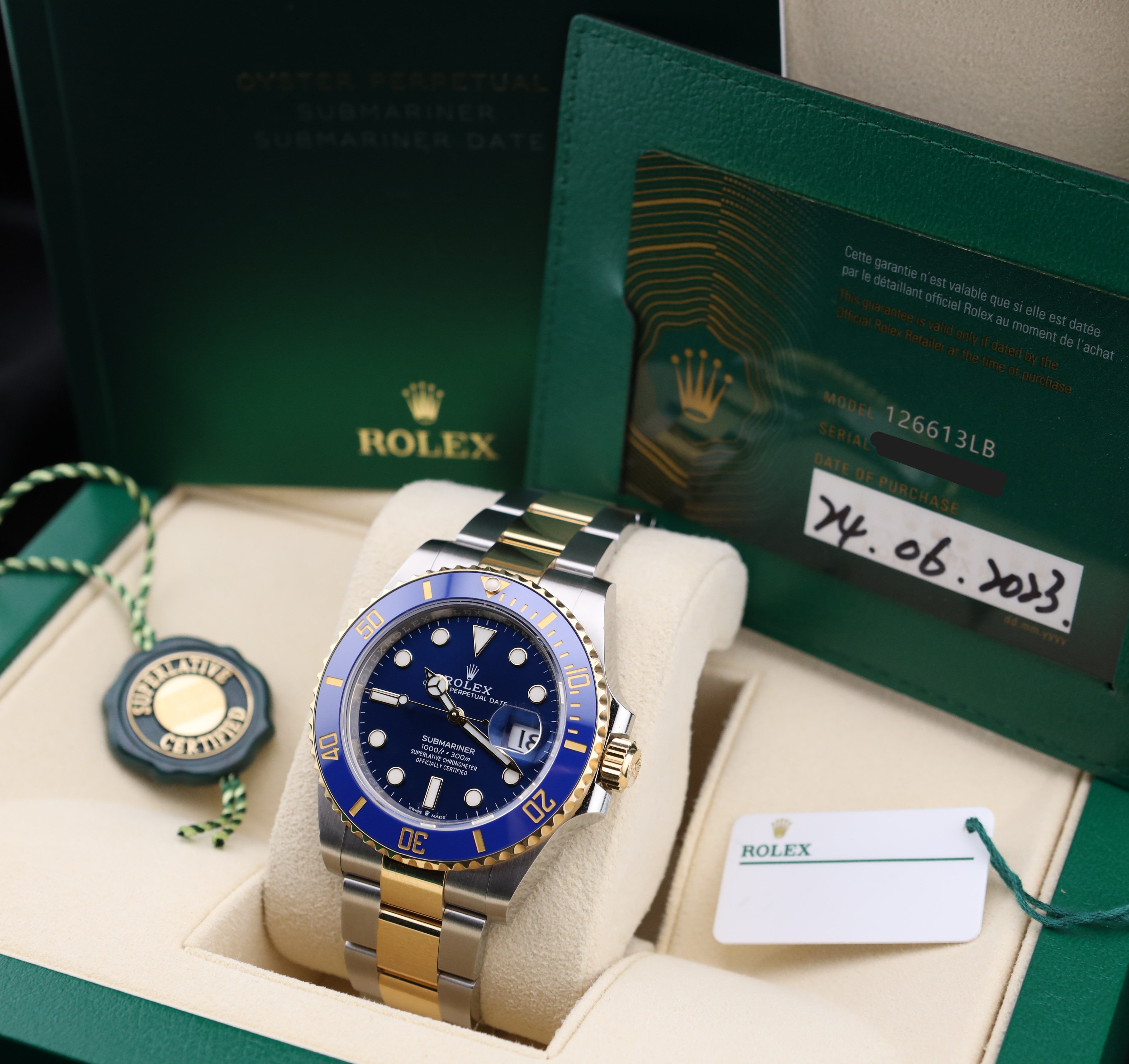 Rolex Submariner Date 41 Bluesy 126613LB