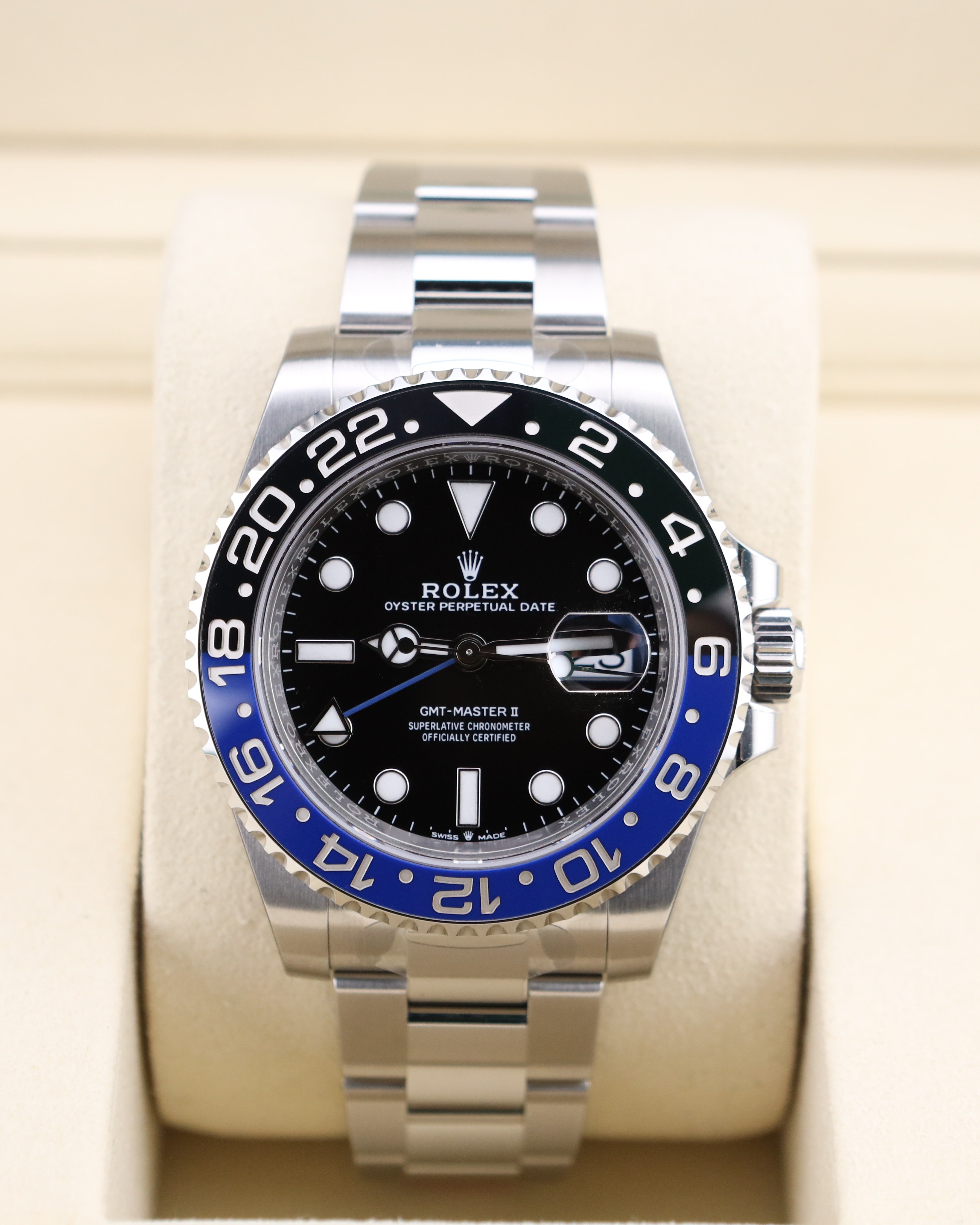 Rolex GMT-Master II Batman on Oyster 126710BLNR - 2025