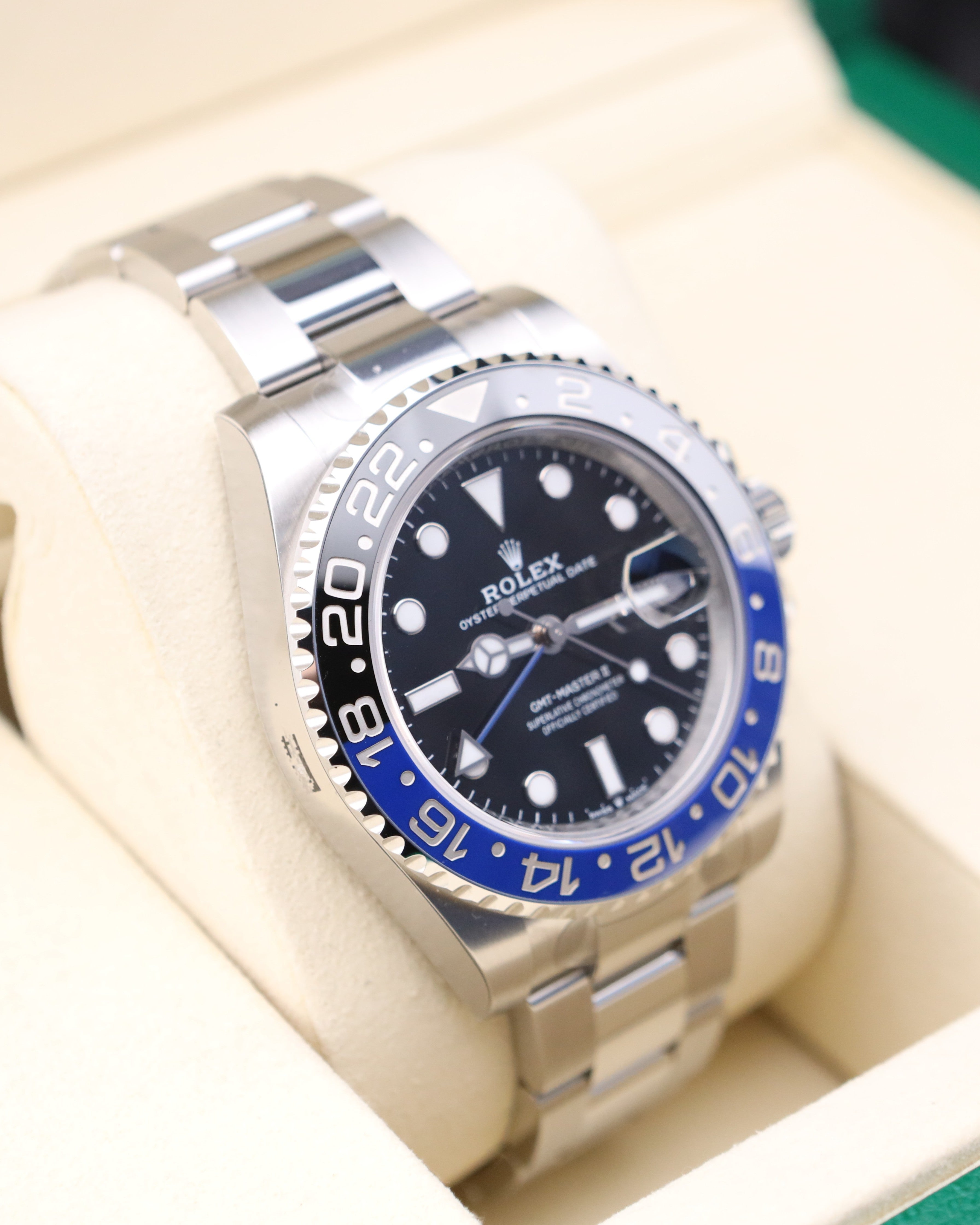 Rolex GMT-Master II Batman on Oyster 126710BLNR - 2025