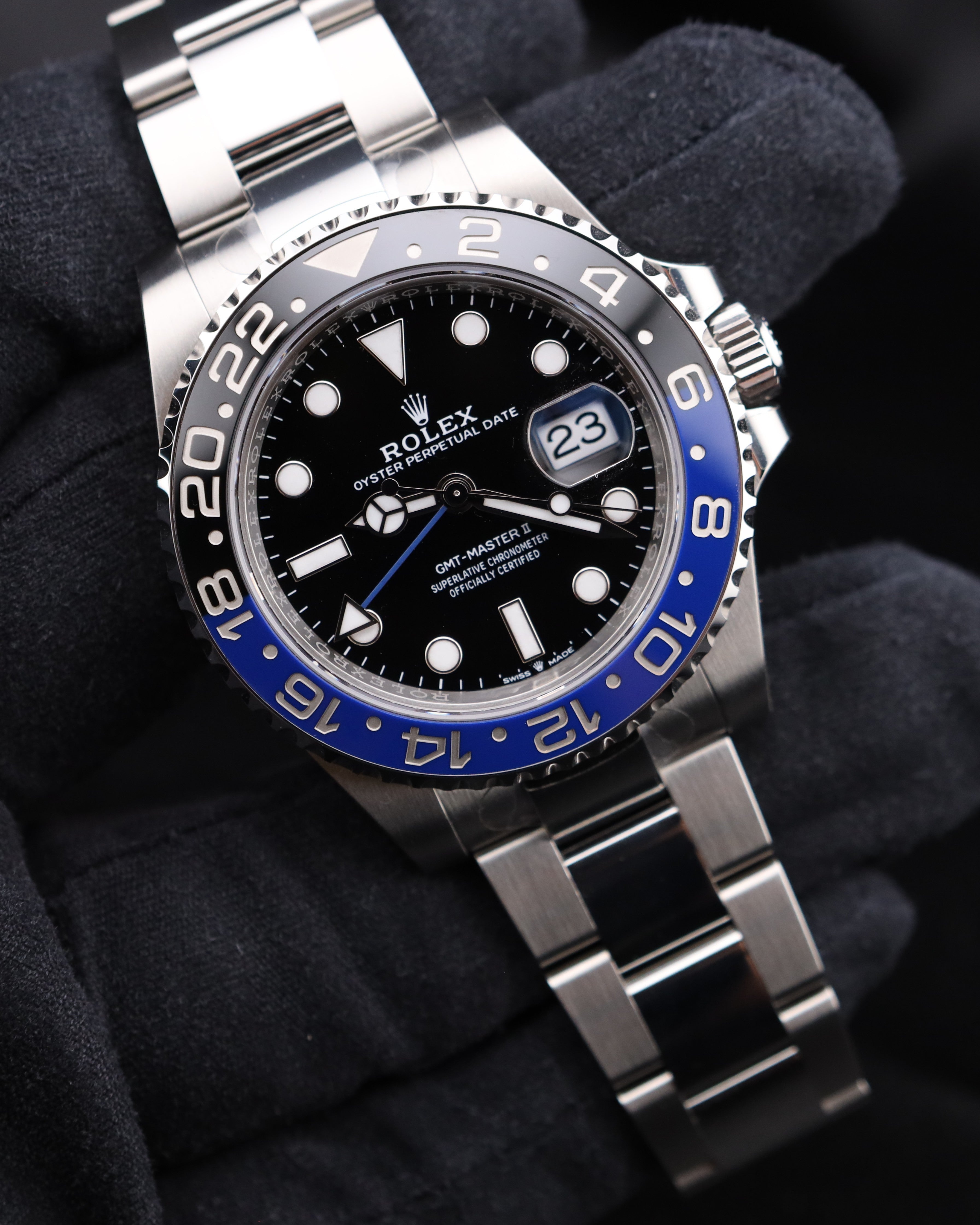 Rolex GMT-Master II Batman on Oyster 126710BLNR - 2025