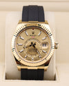 Rolex Sky-Dweller Champagne Dial Yellow Gold Oysterflex 326238