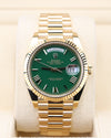 Rolex Day-Date 40 Money Green Roman Dial Presidential 228238