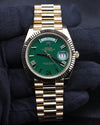 Rolex Day-Date 40 Money Green Roman Dial Presidential 228238
