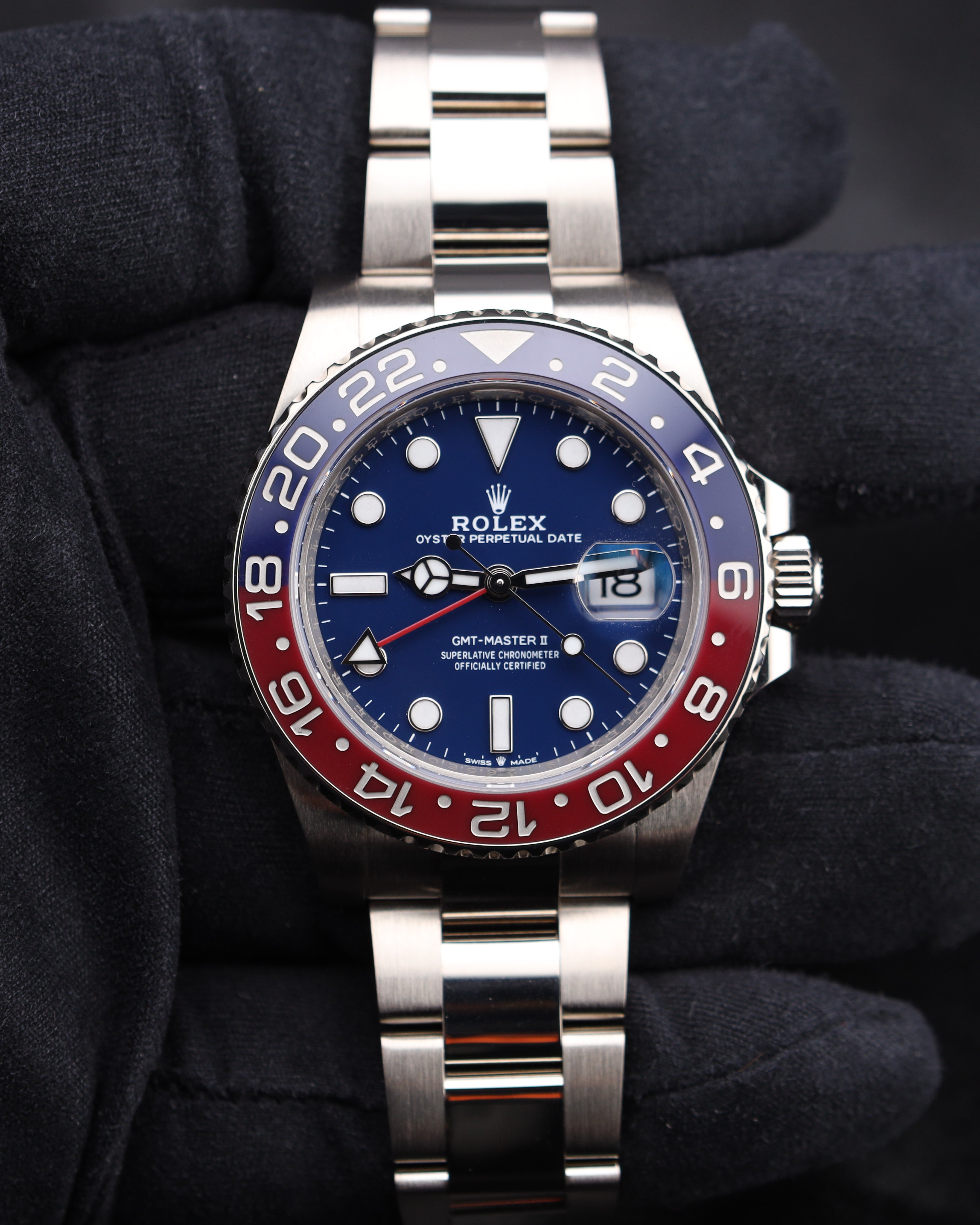 Rolex GMT-Master II Blue Dial White Gold Pepsi 126719BLRO