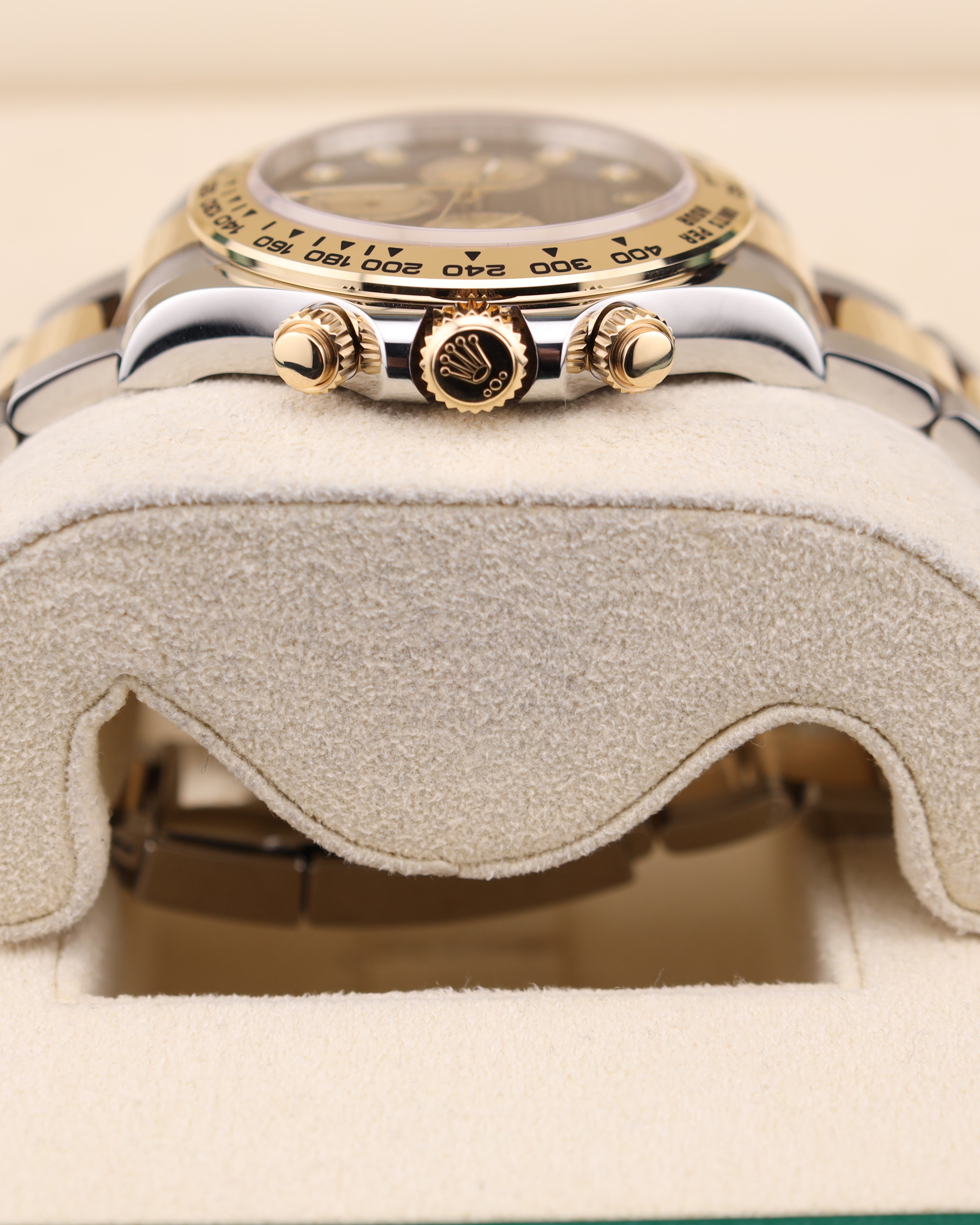 Rolex Daytona Black Diamond Dial Two Tone 126503