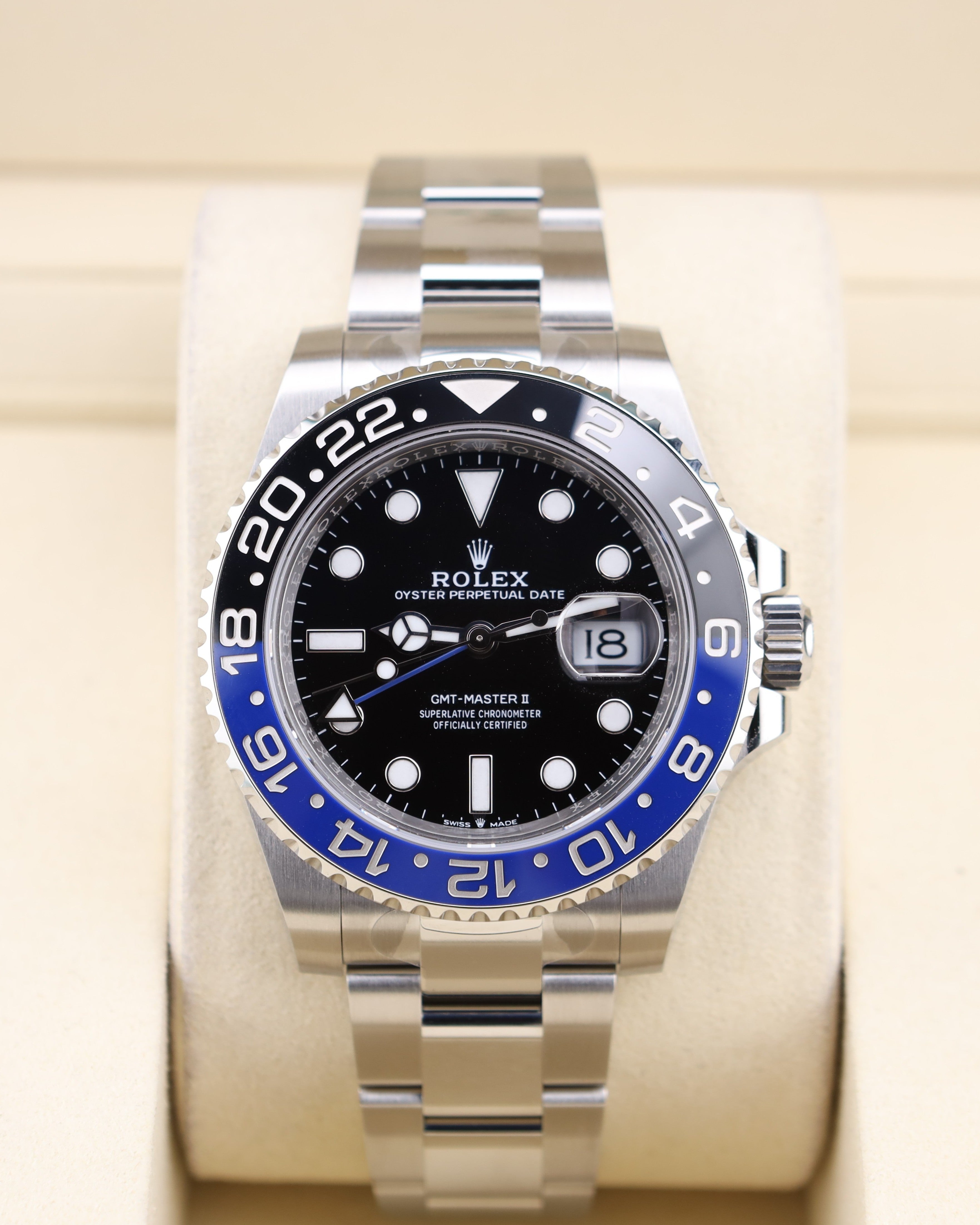 ROLEX GMT-MASTER II 超希少バットマン‼️ Rolex GMT-Master II Batman on Oyster 126710BLNR – MVP Jewelers Miami