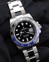 Rolex GMT-Master II Batman on Oyster 126710BLNR 