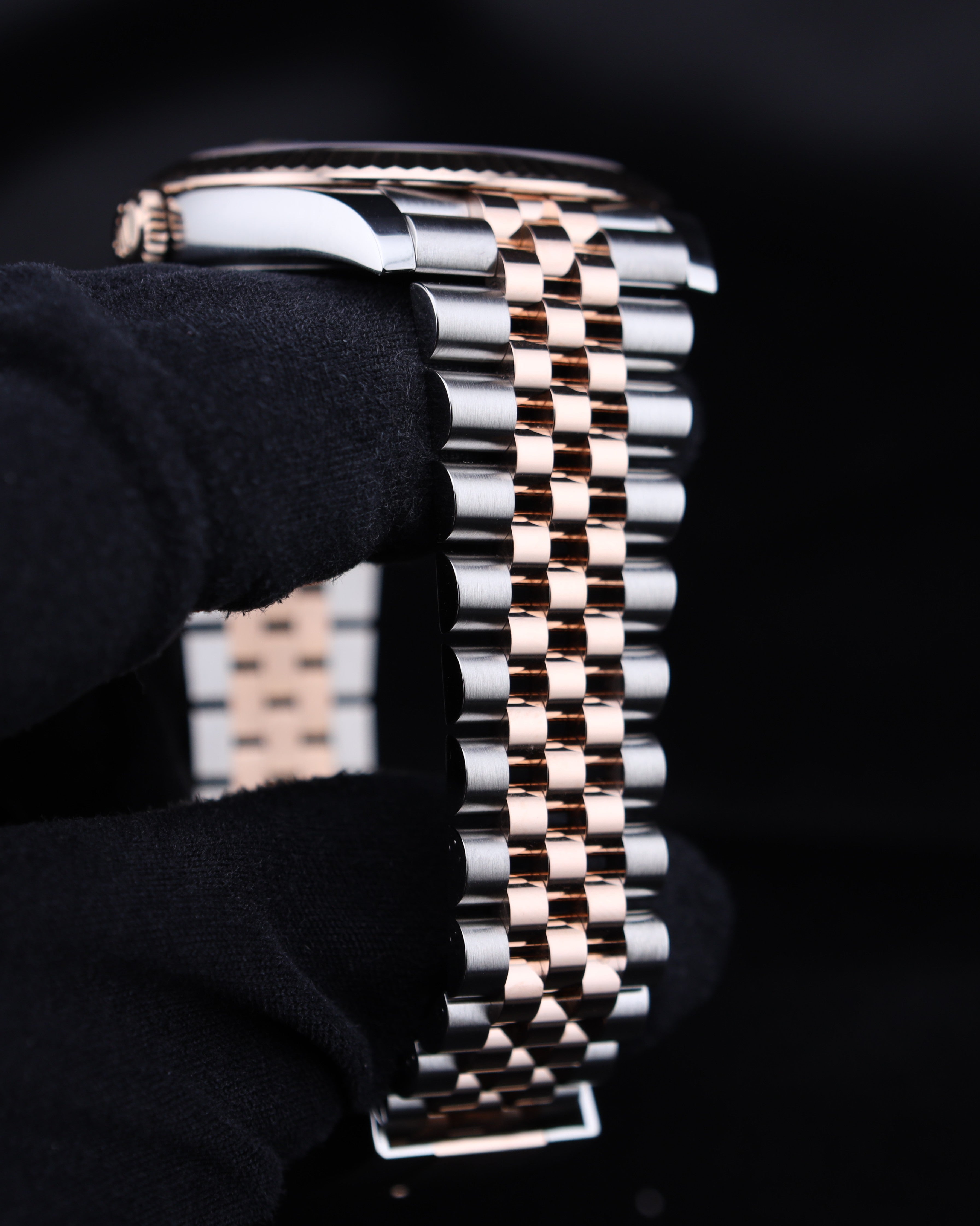 Rolex Datejust 41 Chocolate Stick Dial Two Tone Rosed Gold Jubilee