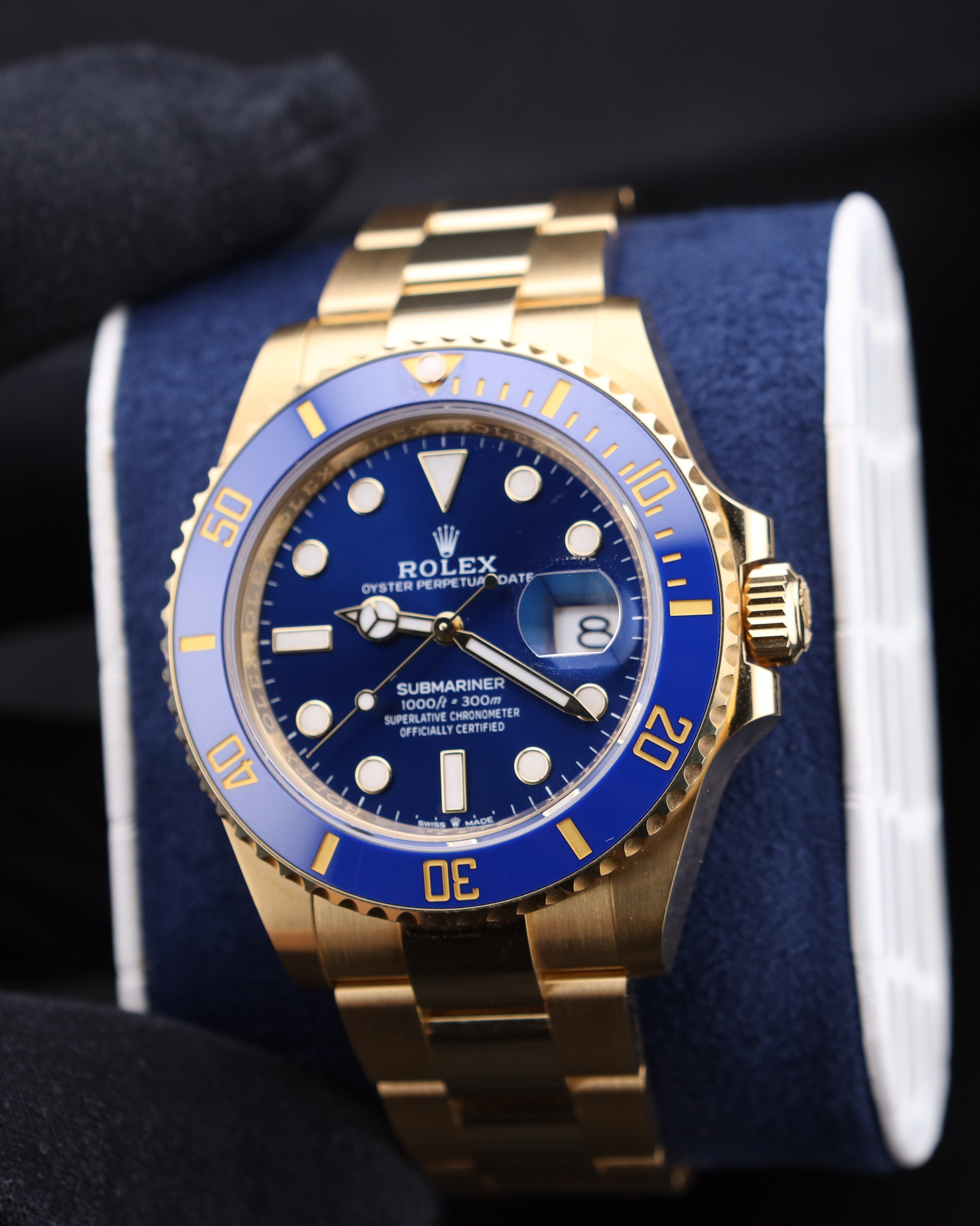 Rolex Submariner Date 41 Bluesy Yellow Gold Oyster 126618LB