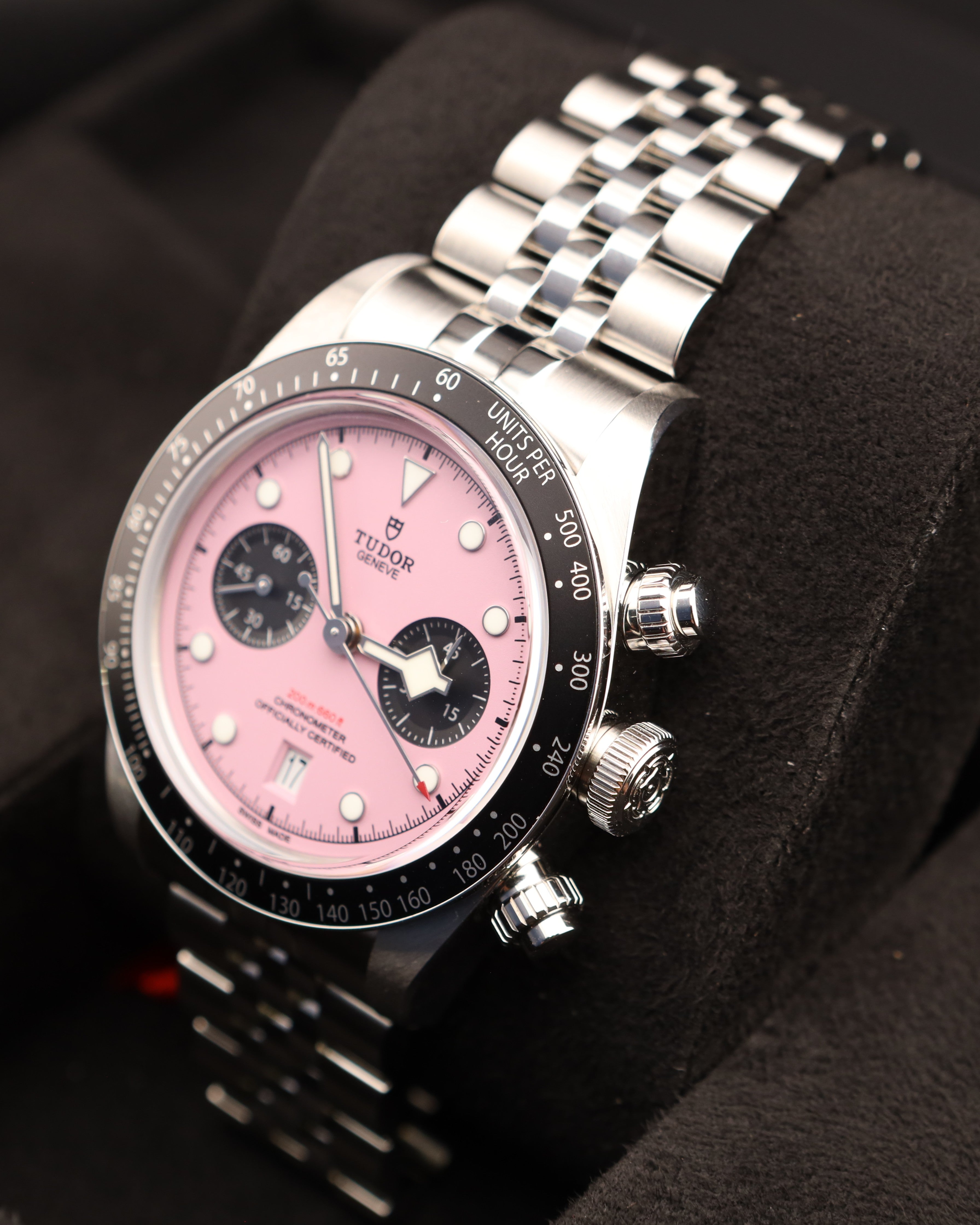 Tudor Black Bay Chrono Pink Dial 79360N