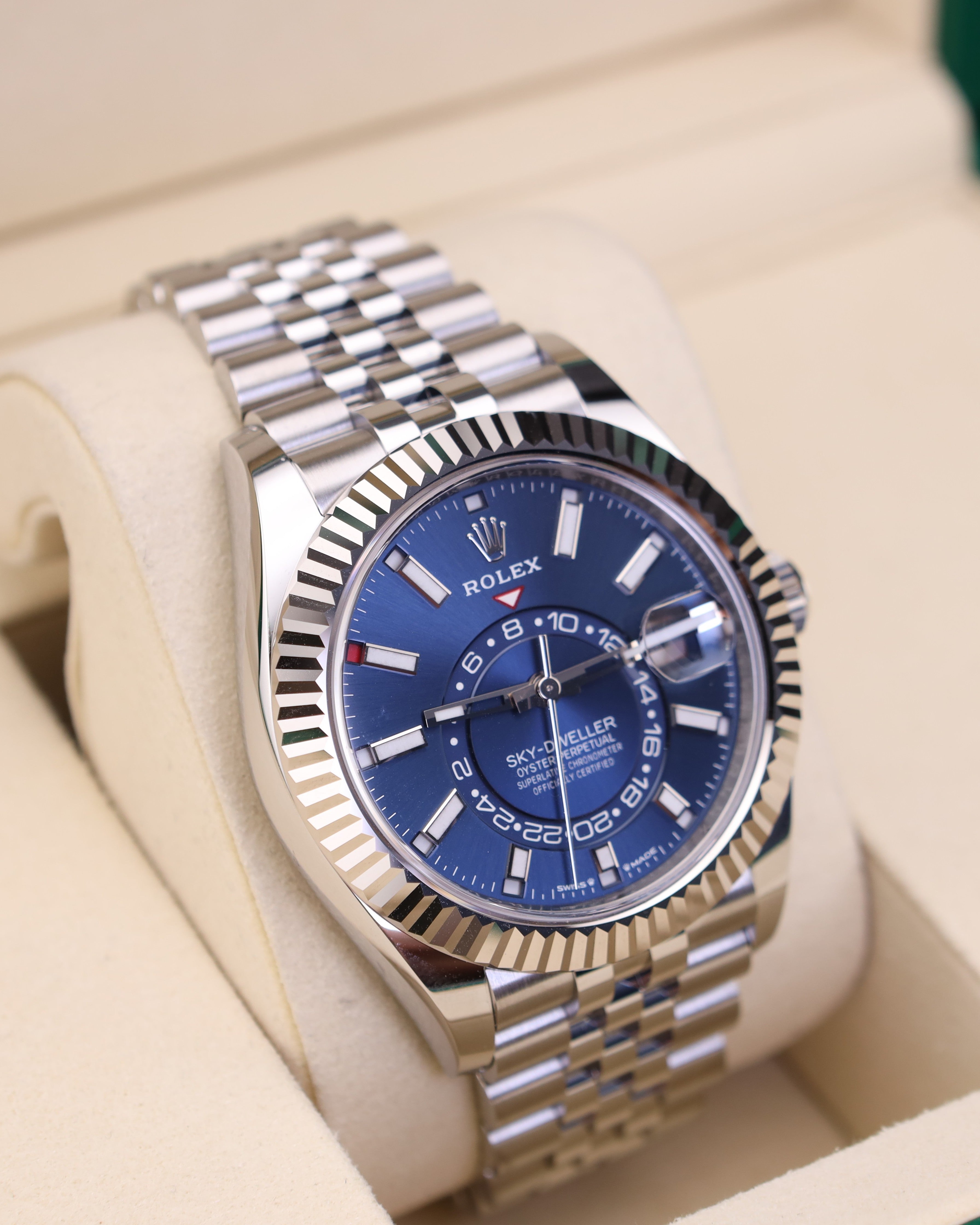 Rolex Sky-Dweller Blue Dial on Jubilee 336934 – MVP Jewelers Miami