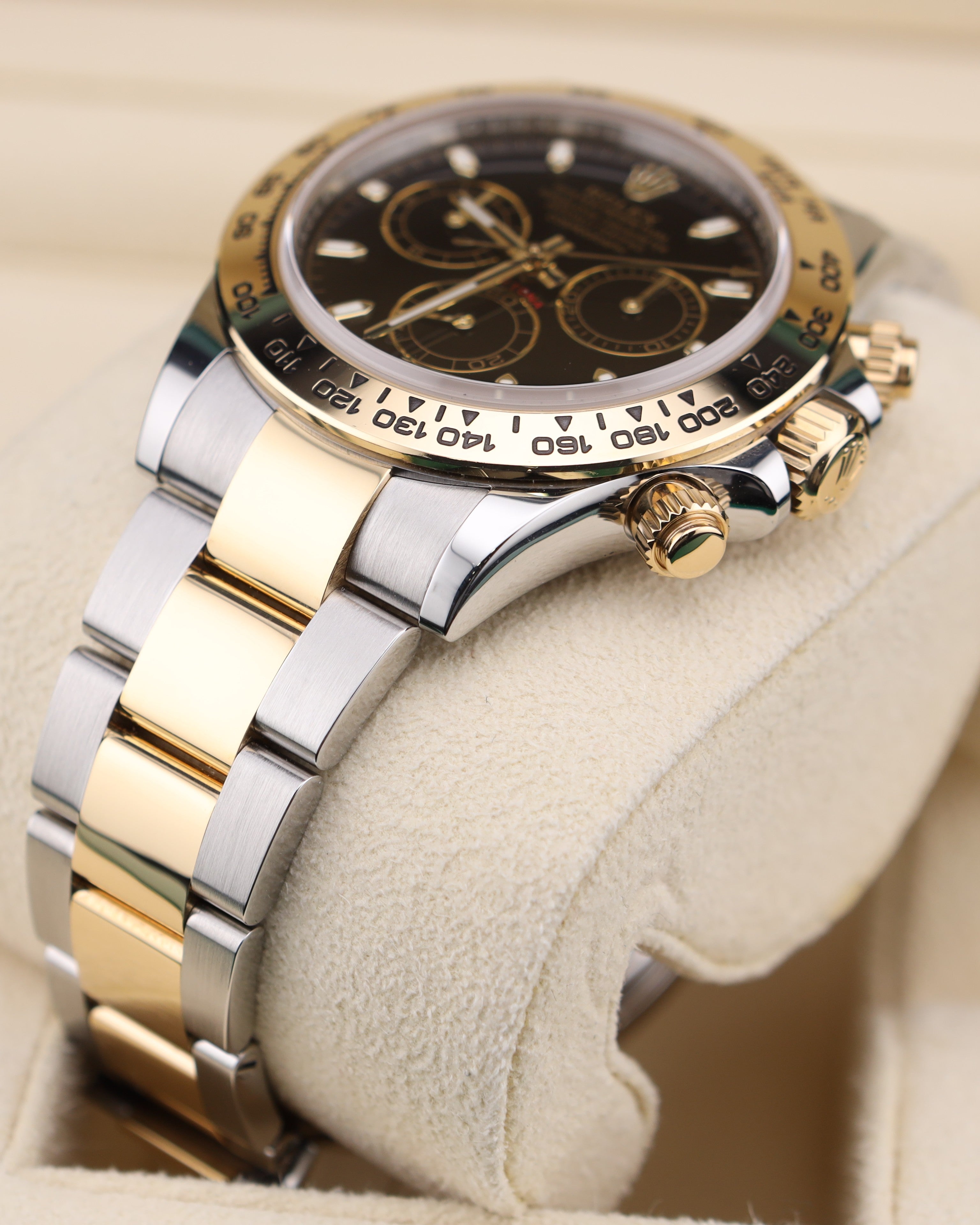 Rolex Daytona Black Dial Two Tone Yellow Gold Oyster 116503