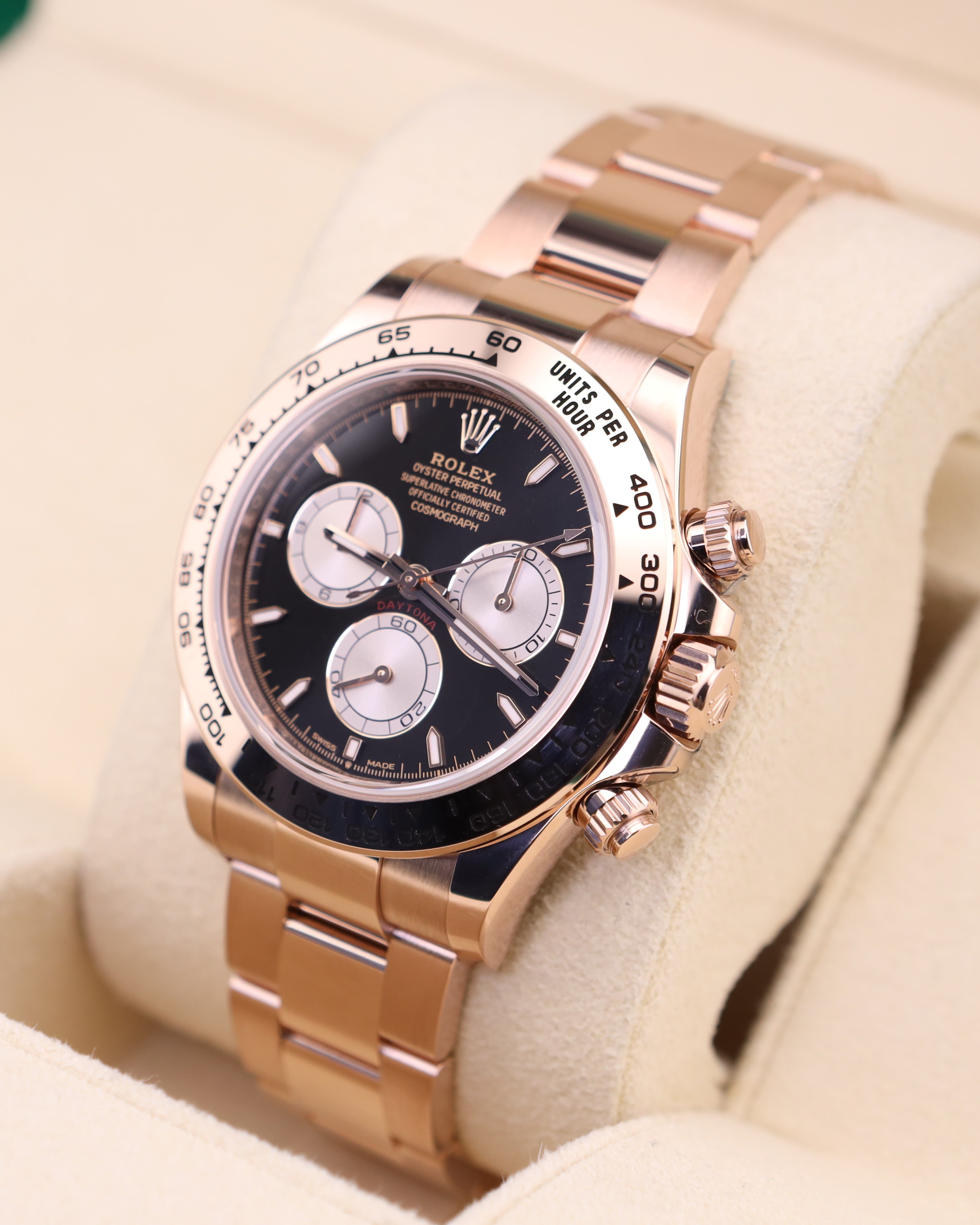 Rolex Daytona Black Dial 18K Rose Gold Oyster 126505