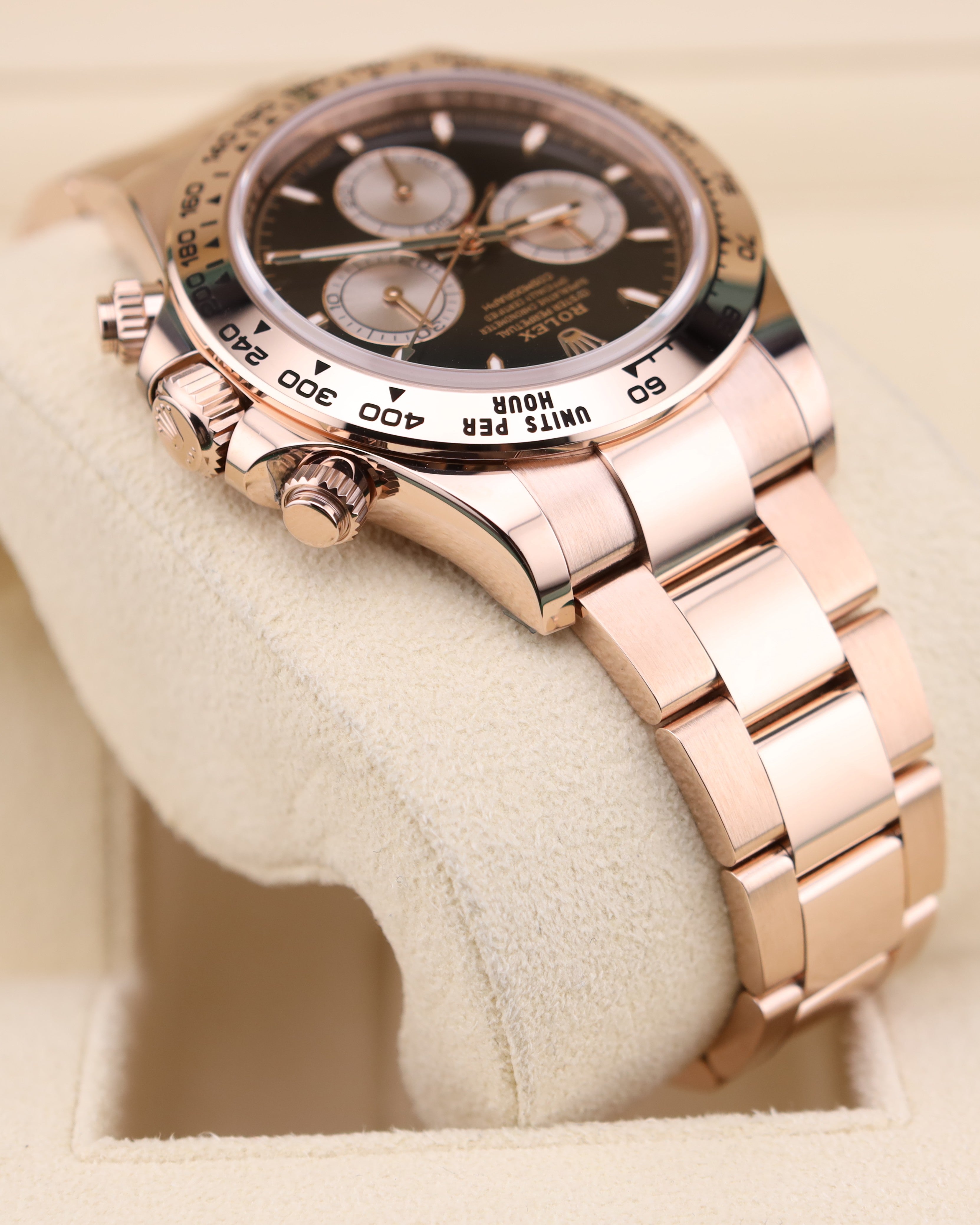 Rolex Daytona Black Dial 18K Rose Gold Oyster 126505 – MVP