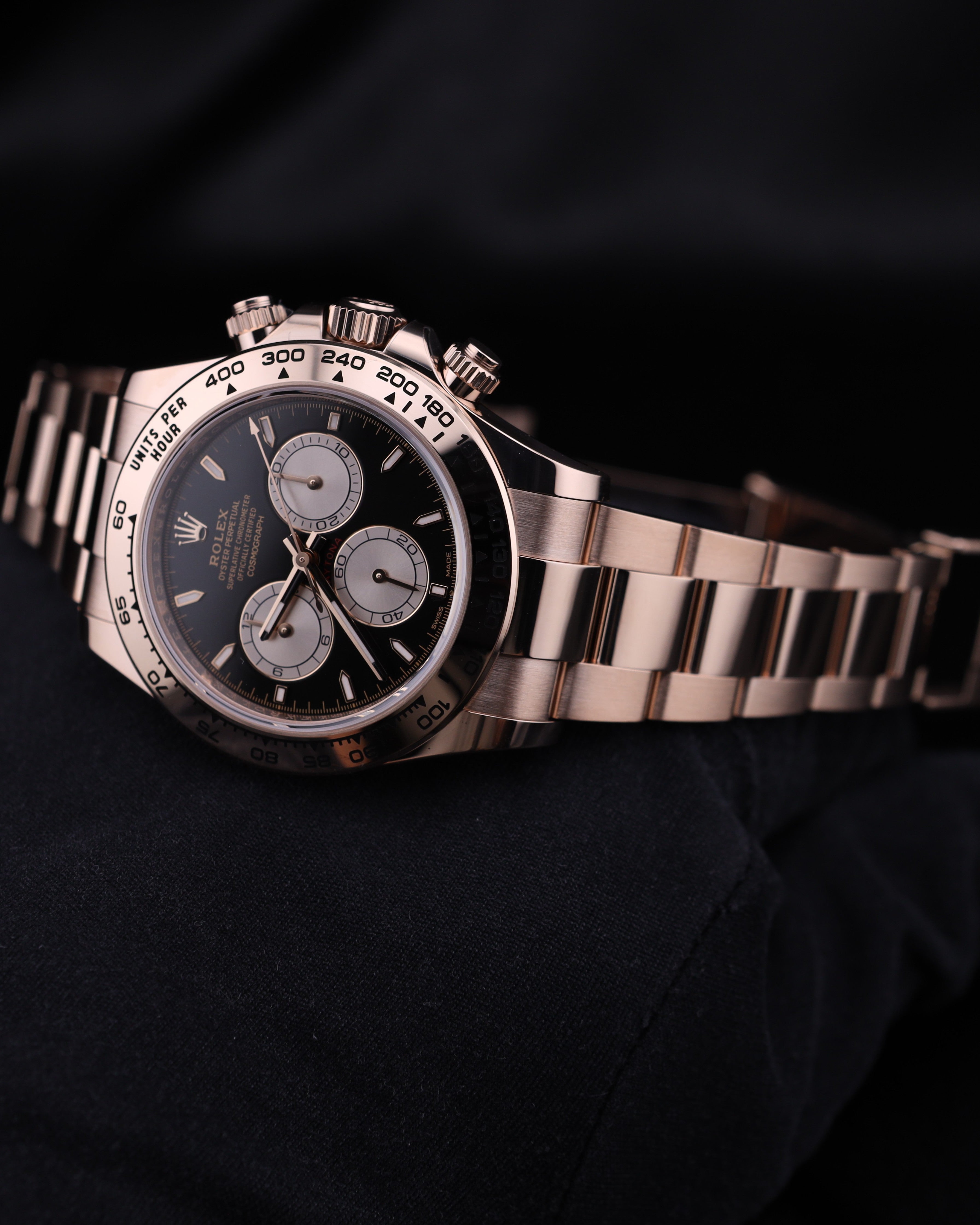 Rolex Daytona Black Dial 18K Rose Gold Oyster 126505 