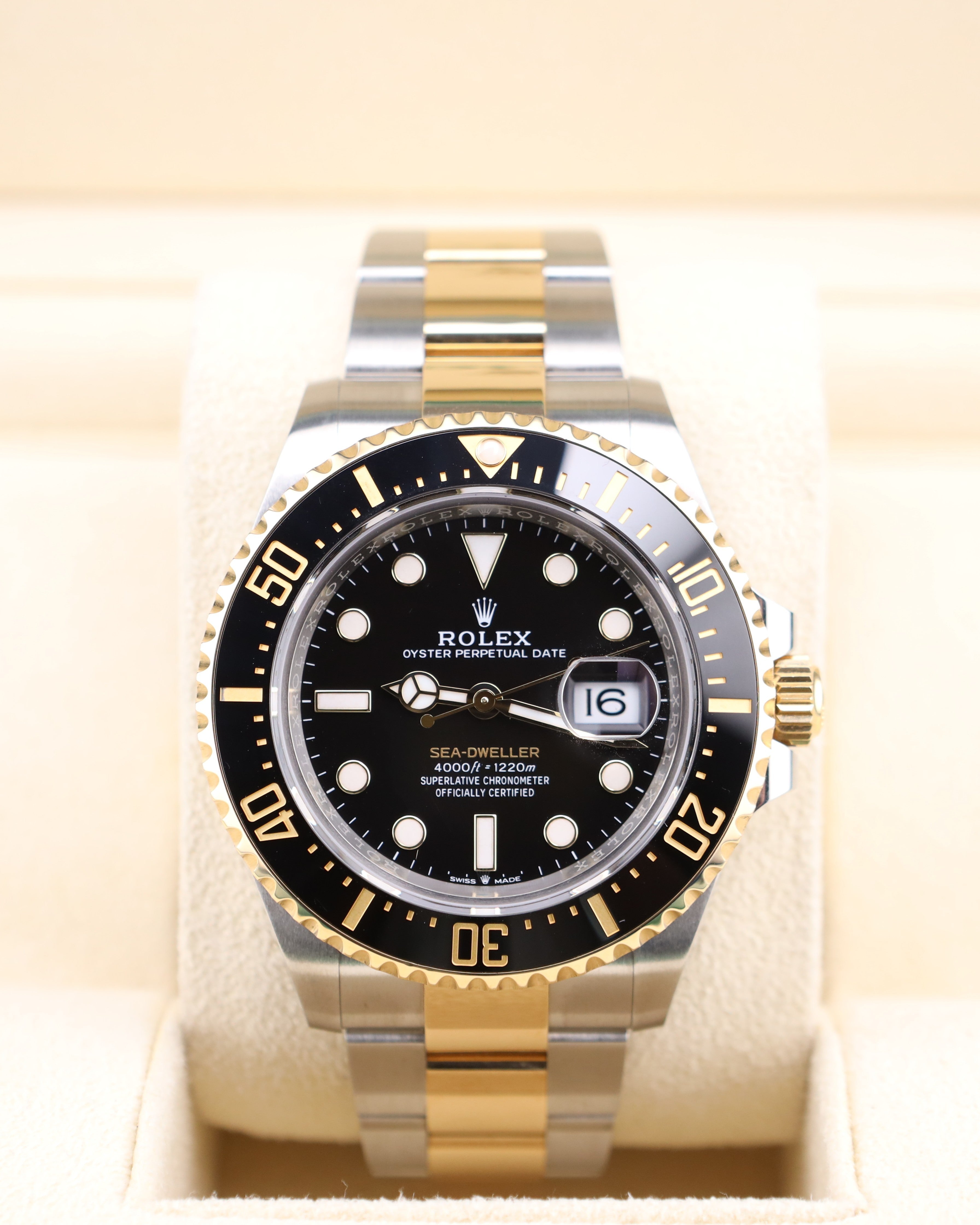 Rolex Sea-Dweller Black Dial Two Tone Gold 126603