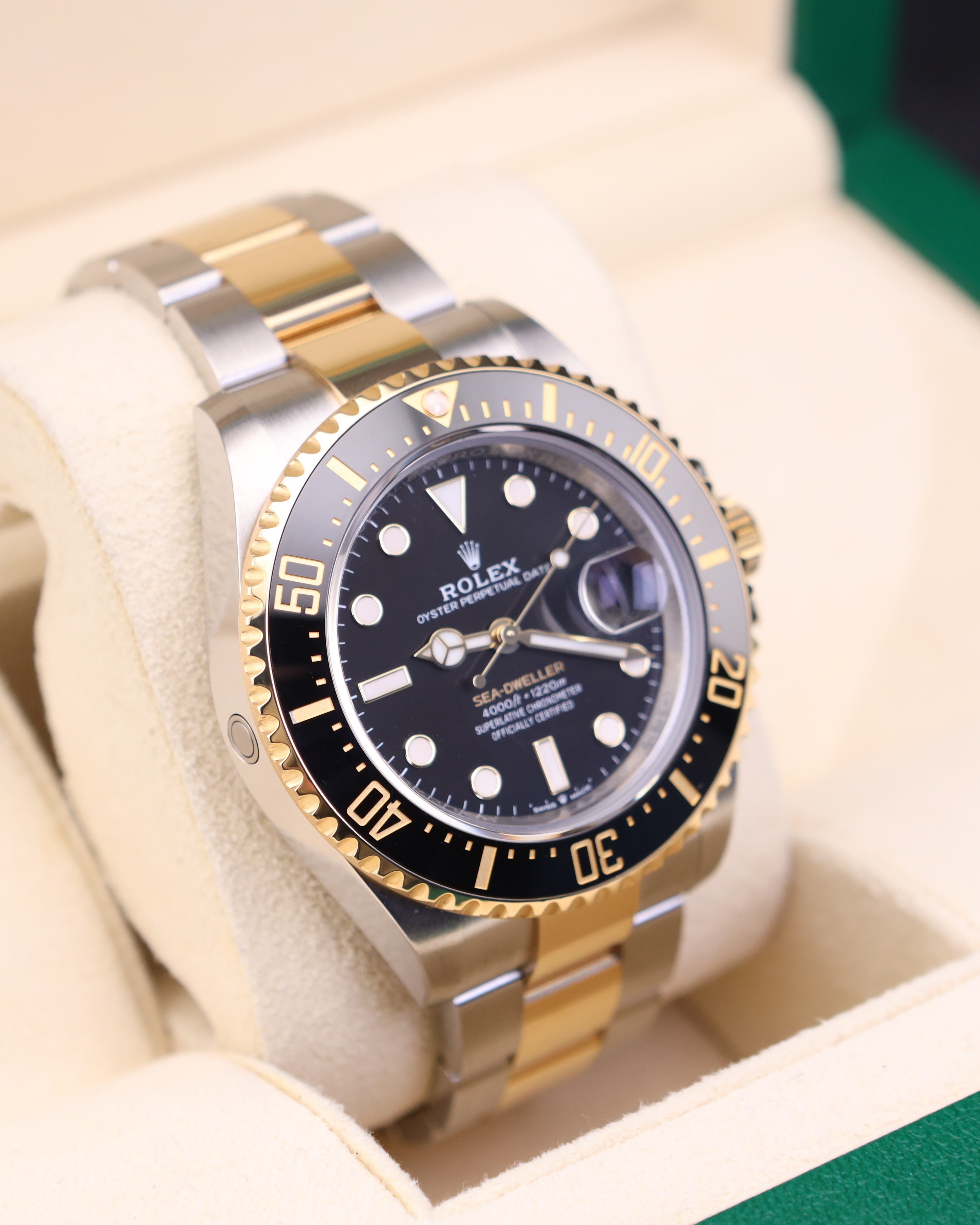 Rolex Sea-Dweller Black Dial Two Tone Gold 126603