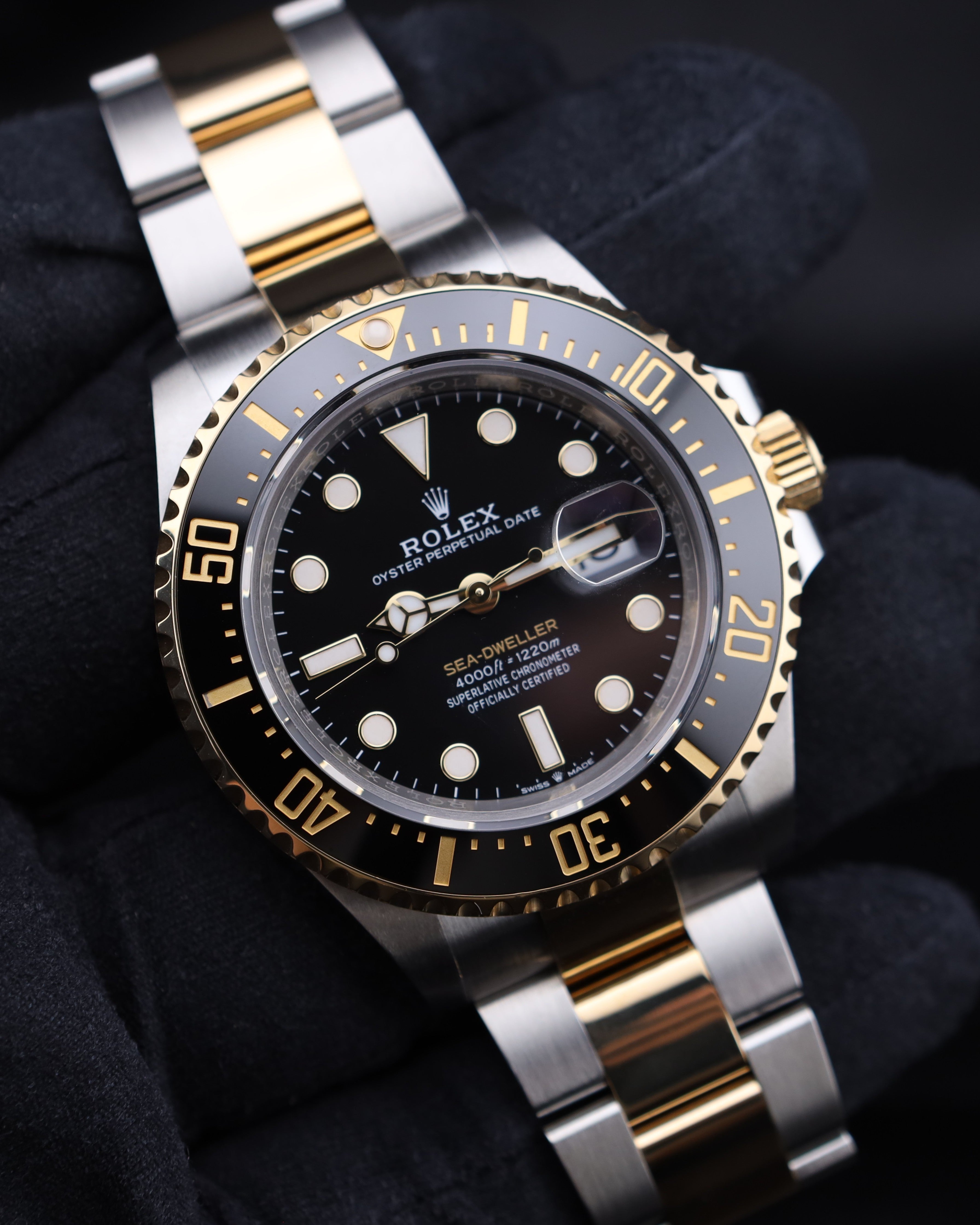 Rolex Sea-Dweller Black Dial Two Tone Gold 126603