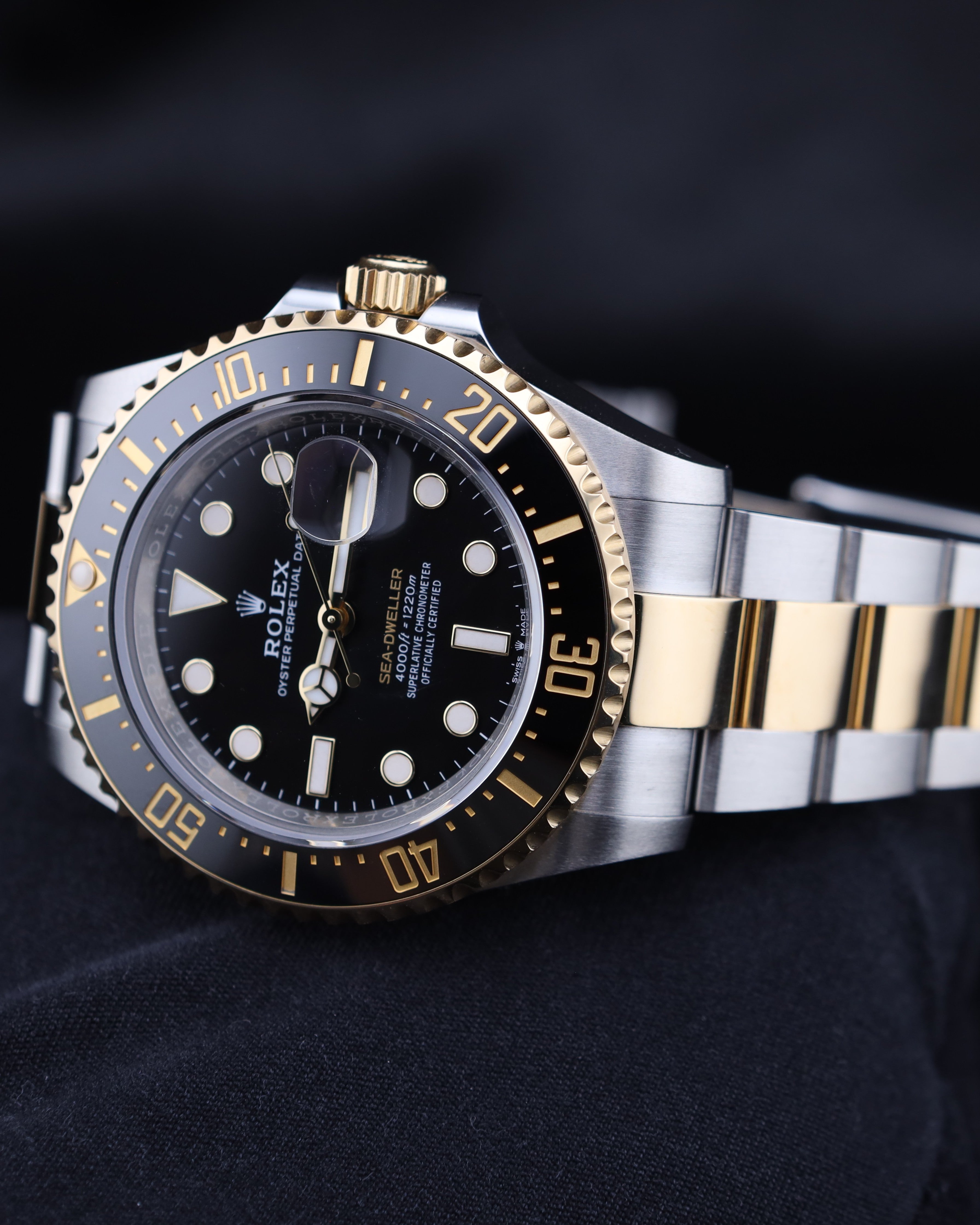 Rolex Sea-Dweller Black Dial Two Tone Gold 126603