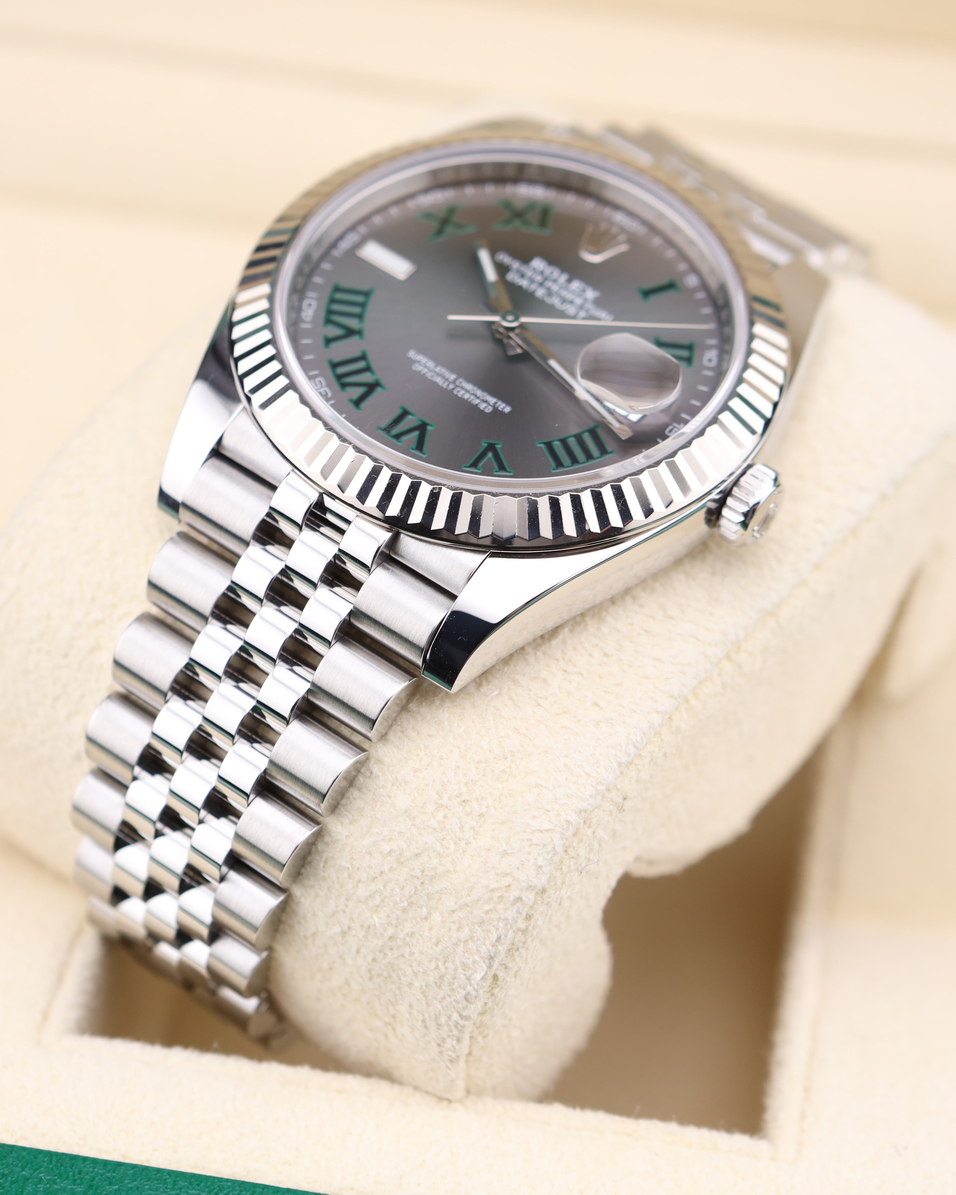Rolex Datejust 41 Wimbledon Dial Steel Jubilee 126334