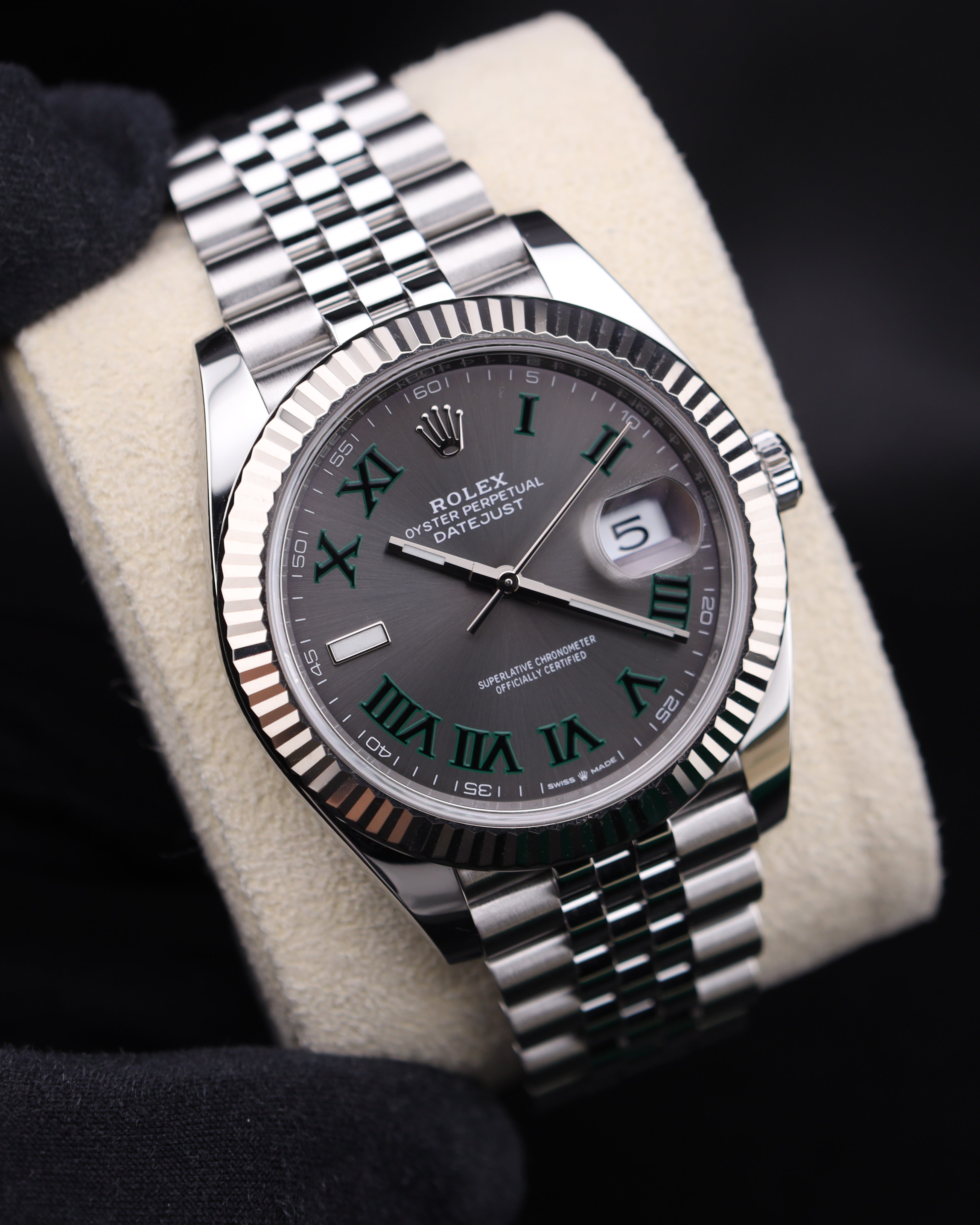 Rolex Datejust 41 Wimbledon Dial Steel Jubilee 126334