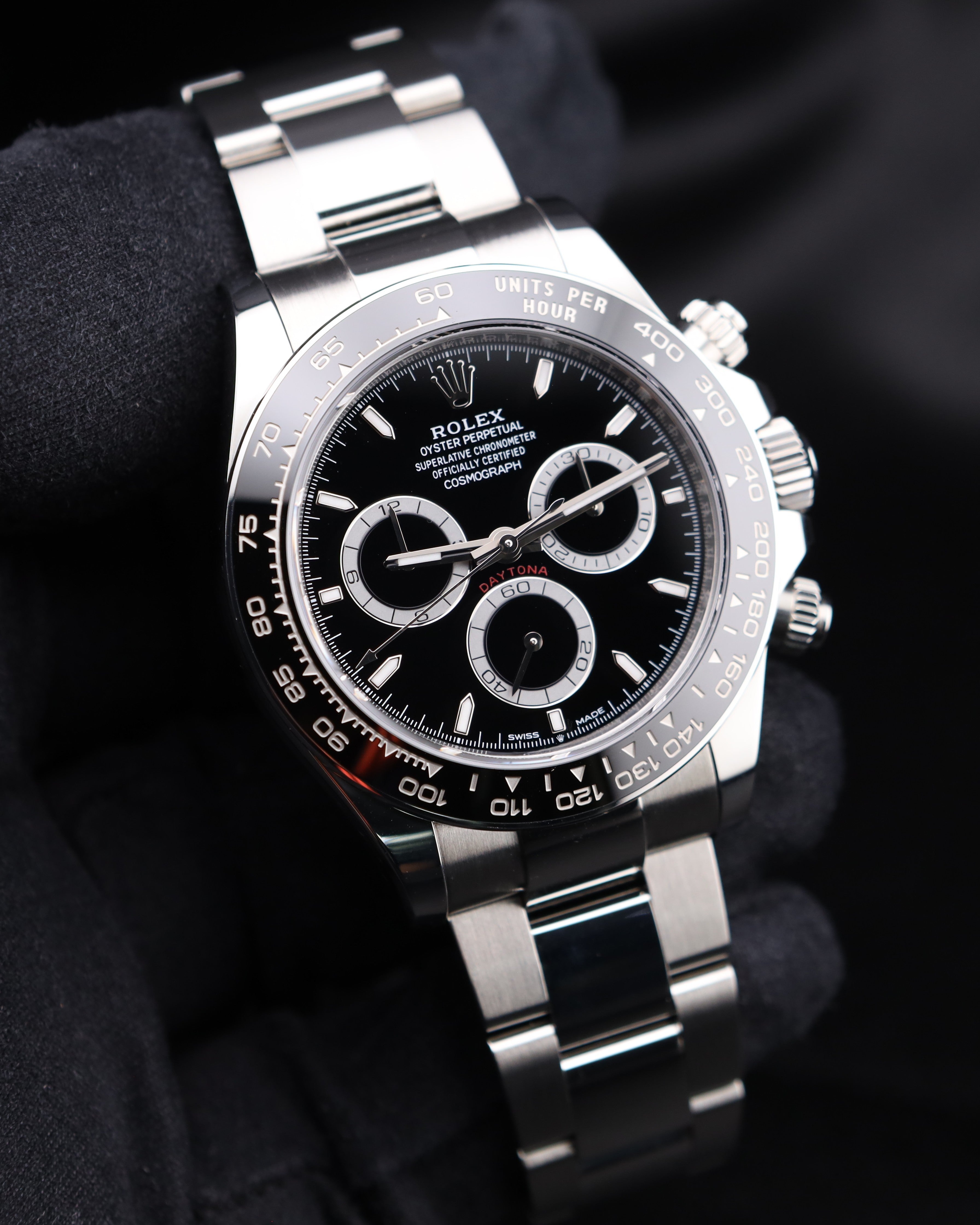 Rolex Daytona Black Dial on Oyster 126500LN