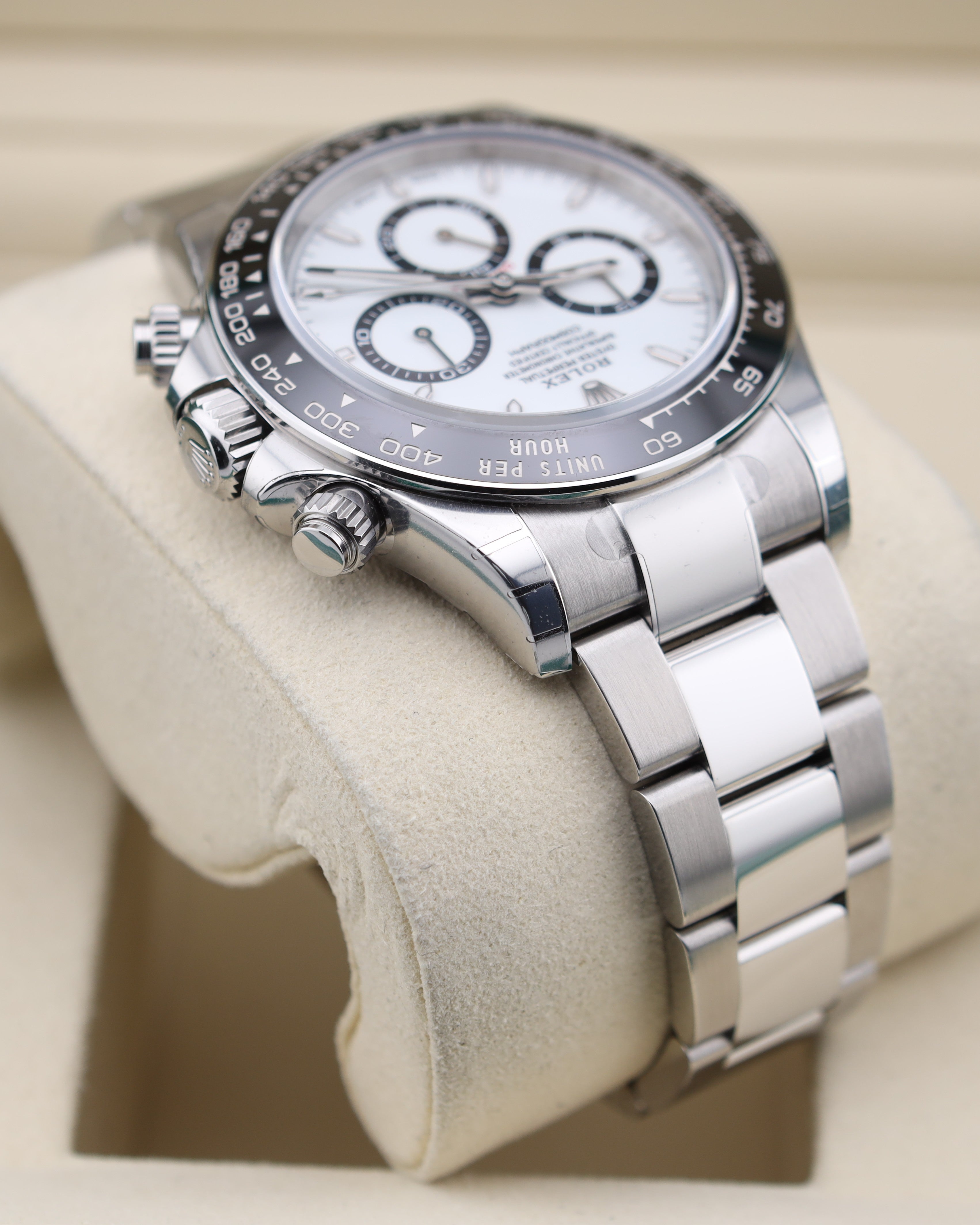 Rolex Daytona Panda White Dial 126500LN Factory Stickers 2025
