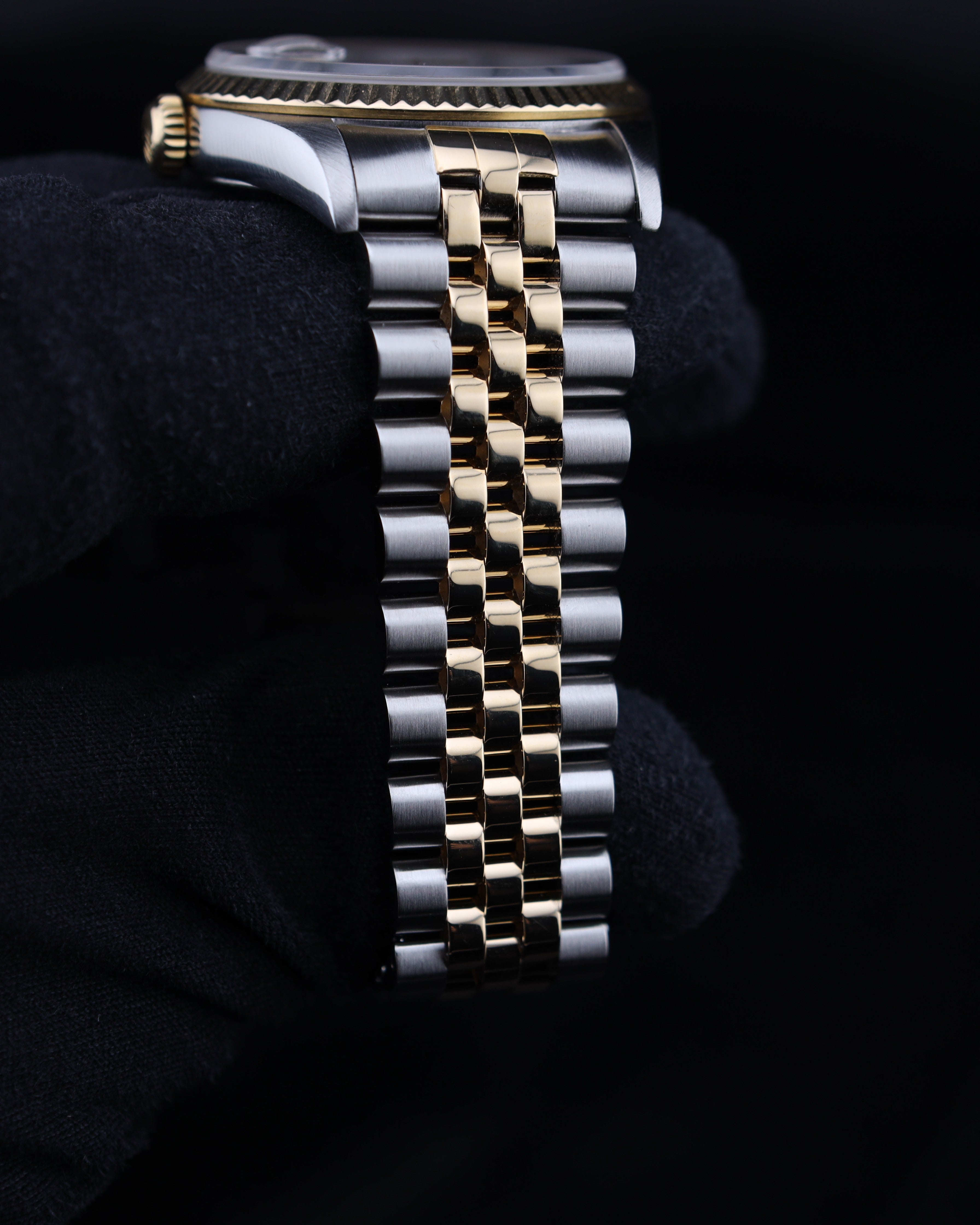 Rolex Datejust 36 Champagne Diamond Dial on Jubilee 16233