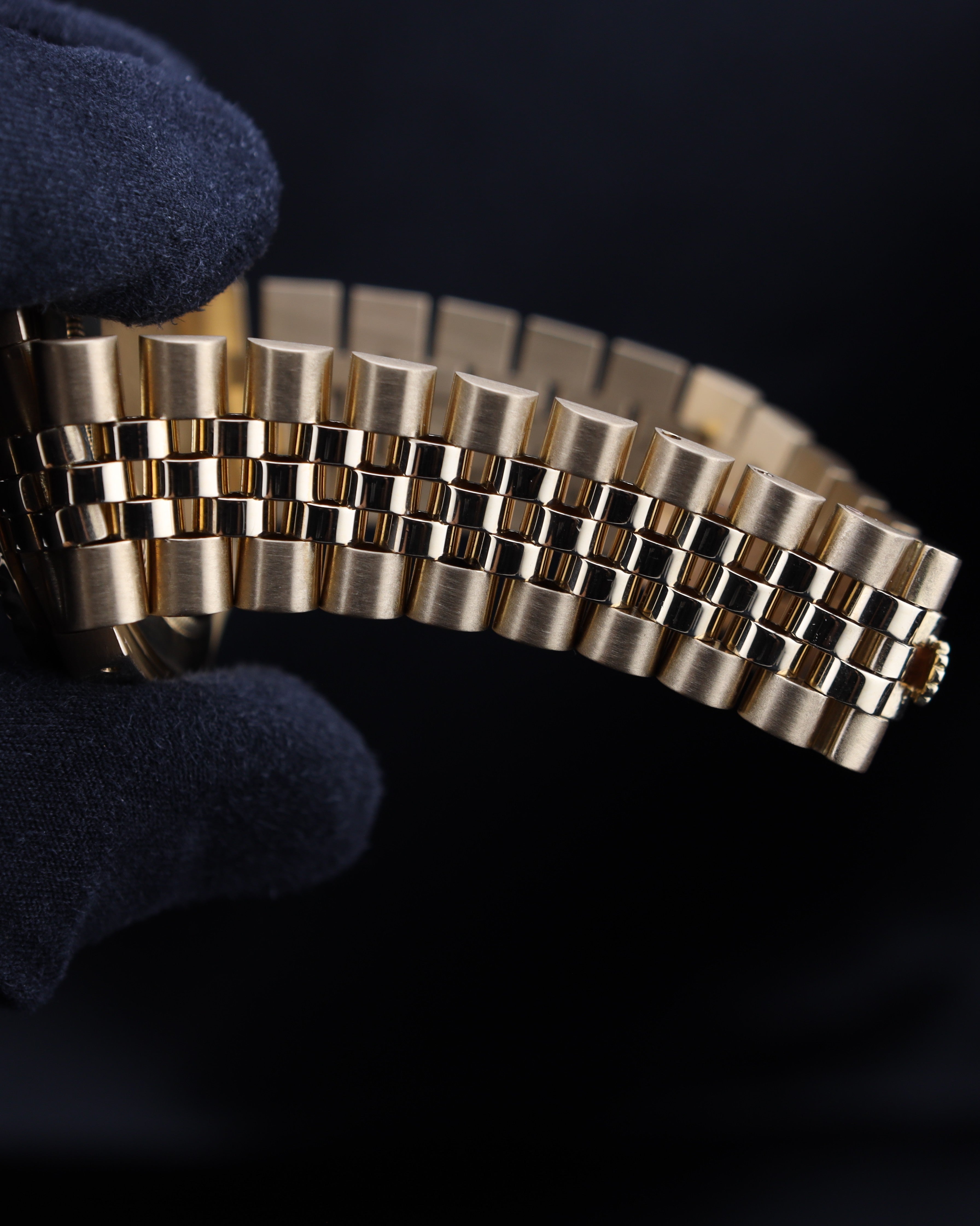 Rolex GMT-Master Black Nipple Dial 18k Yellow Gold Jubilee 16758 Vintage 40mm