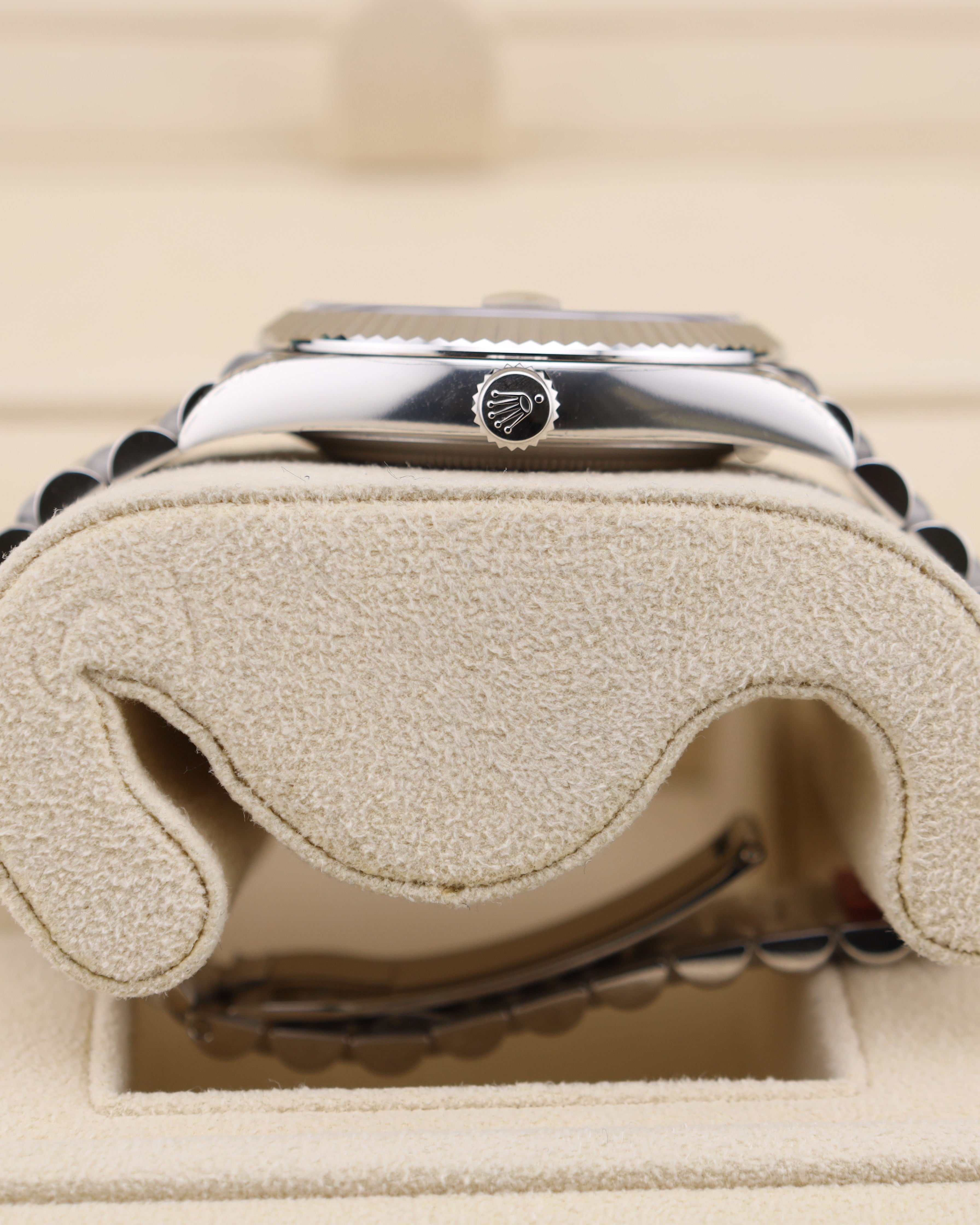 Rolex Day-Date 40 Platinum Black Dial FACTORY STICKERS 228236