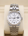 Rolex Land-Dweller 36 White Dial Steel 127234 December 2025 Factory Stickers