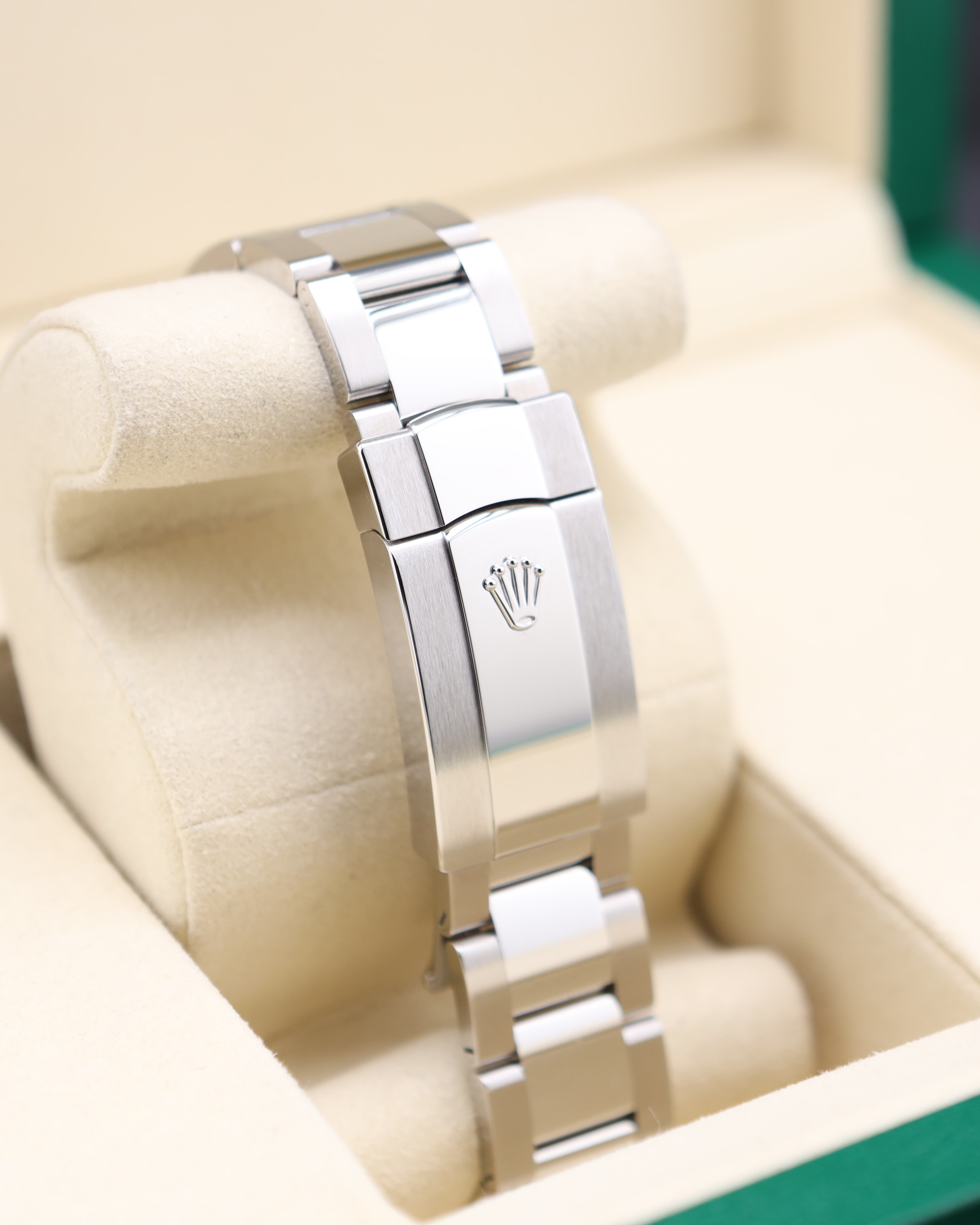 Rolex Datejust 41 Silver Stick Dial Smooth Bezel Oyster 126300