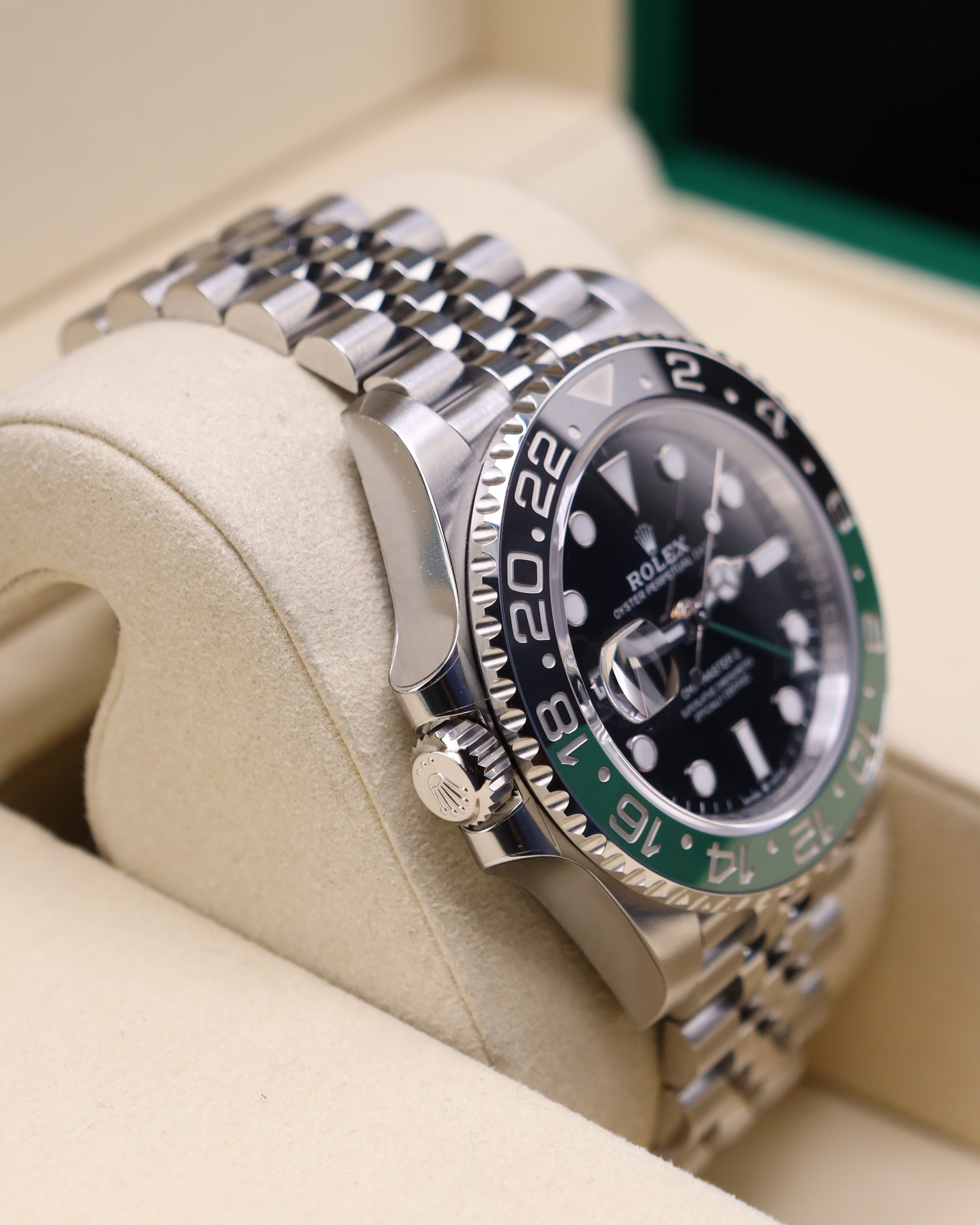 Rolex GMT-Master II Sprite Jubilee 126720VTNR Lefty Green Factory Stickers